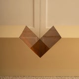 Wood lacquered coffee table - Italy — side angle showing wooden detail