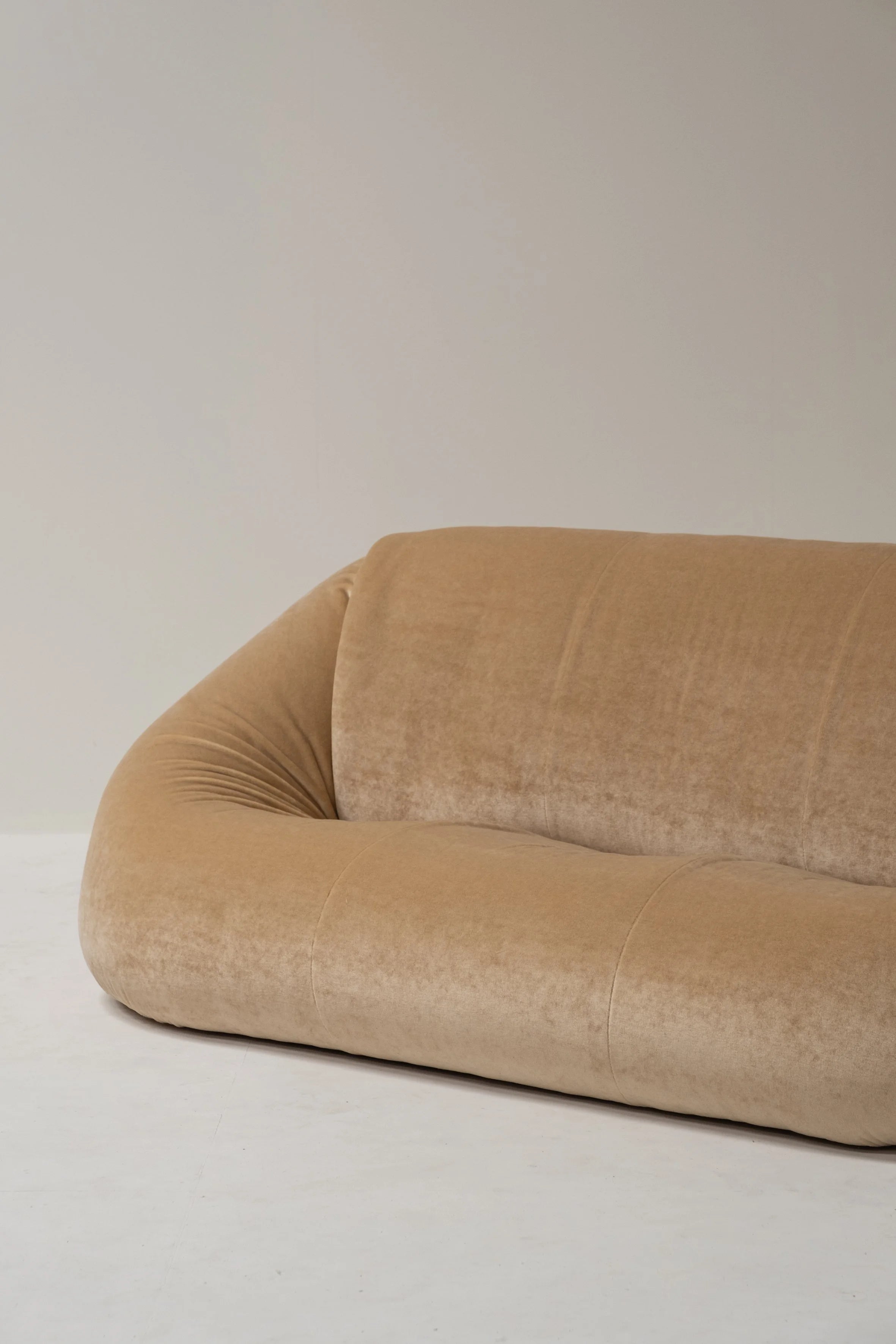 Cèzamè Paris 3-Seater Sofa, France, 1970s — side angle