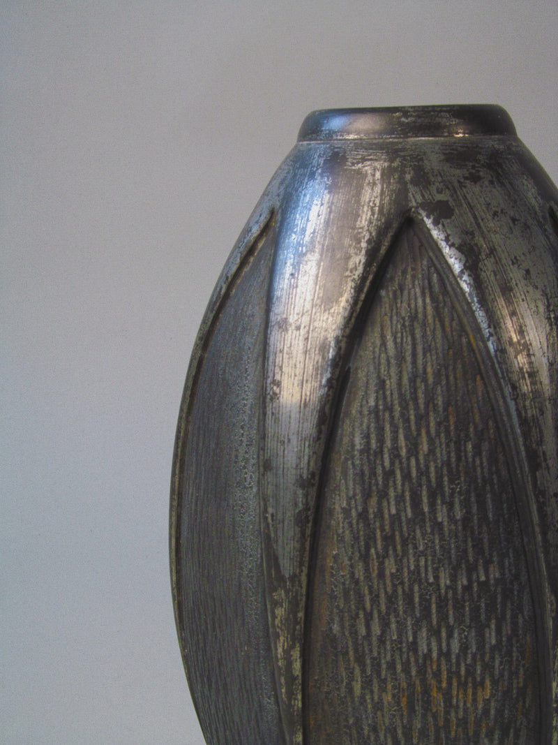 Pewter Vase, Les Etains RD (René Delavan b.1926) – c.20th Century by Myakin