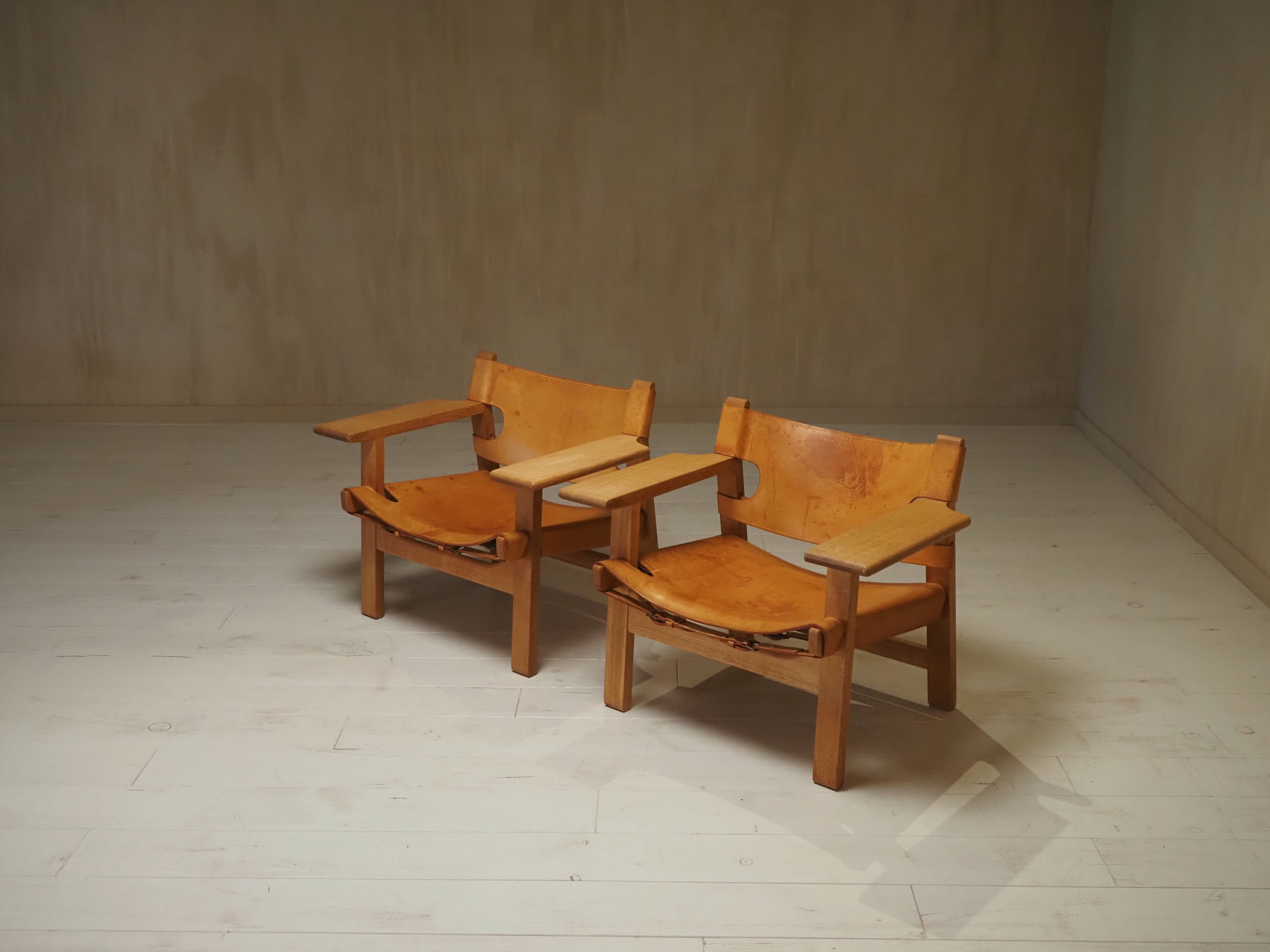 Pair of Børge Mogensen Spanish Chairs, 1960s — additional view