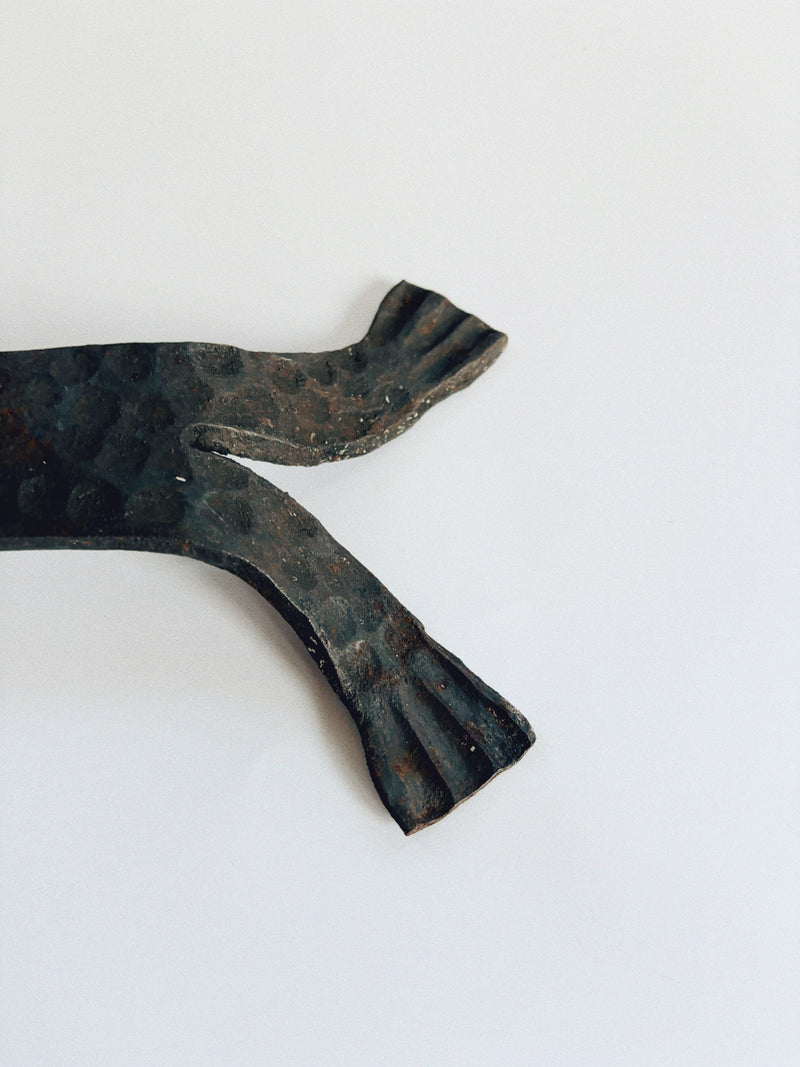 Hand Forged Candeholder, Poland — detail view