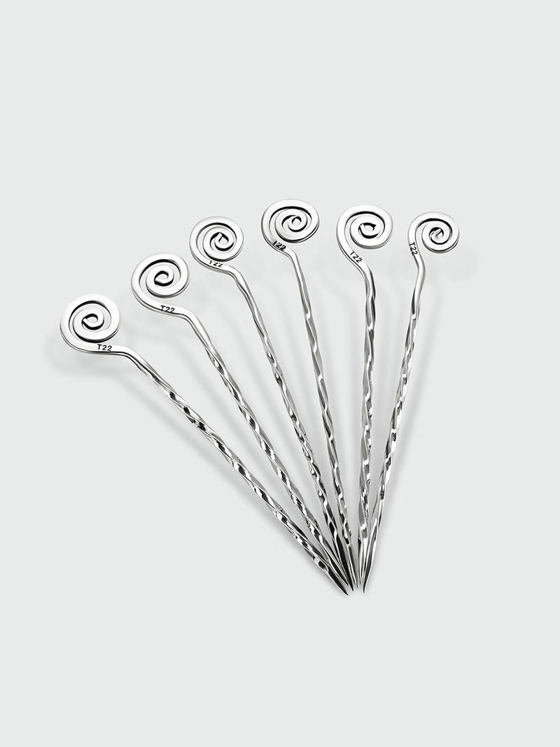 Set of 4 Silver Picks by Tavares 1922 | The Oblist — handcrafted stainless steel