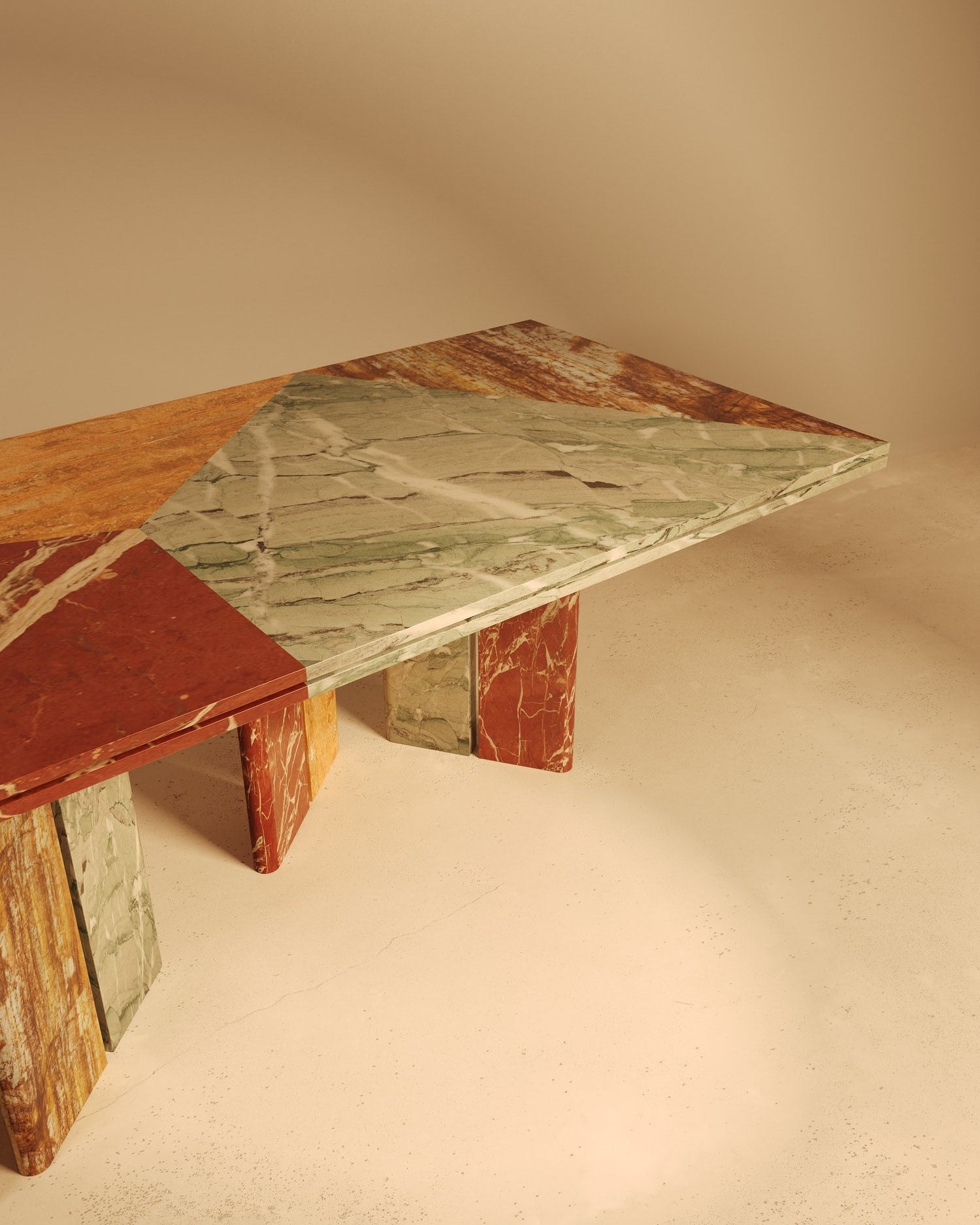 Minimalism Dining Table in Marble - Sarzamin Collection