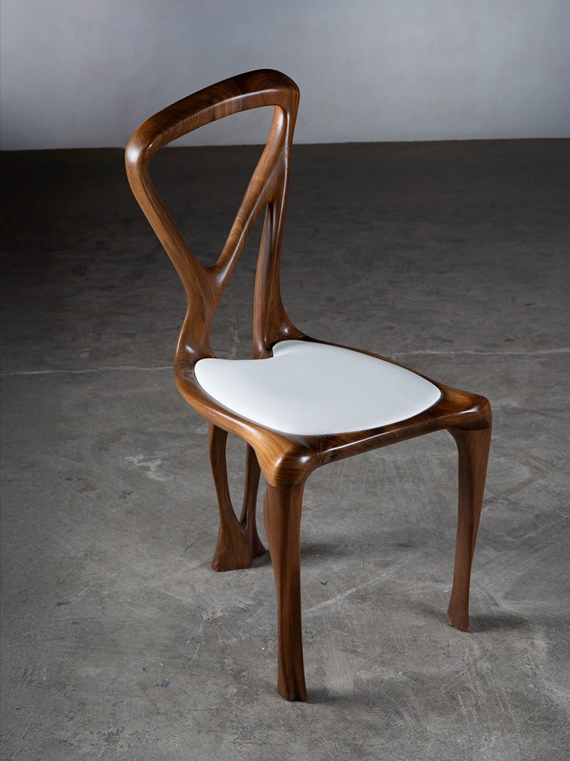 Gazelle Chair in Walnut Wood by Amorph | The Oblist — handcrafted walnut, modern design