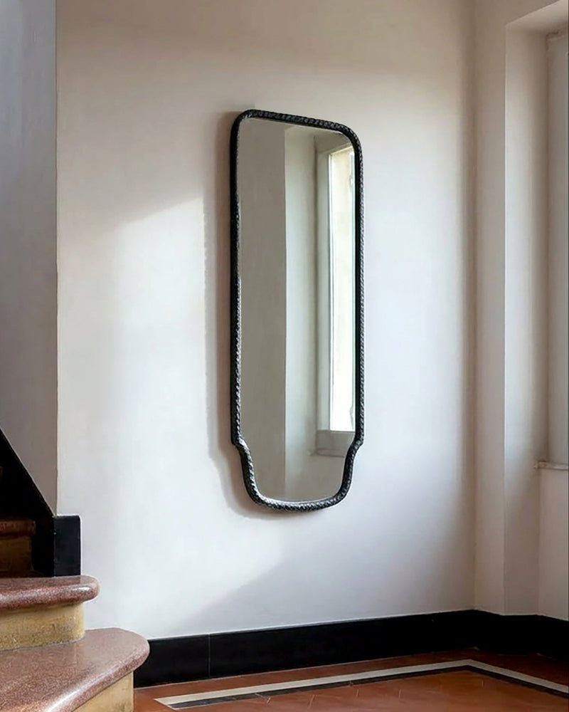 Serrallés - hammered metal mirror by Project 213A | The Oblist