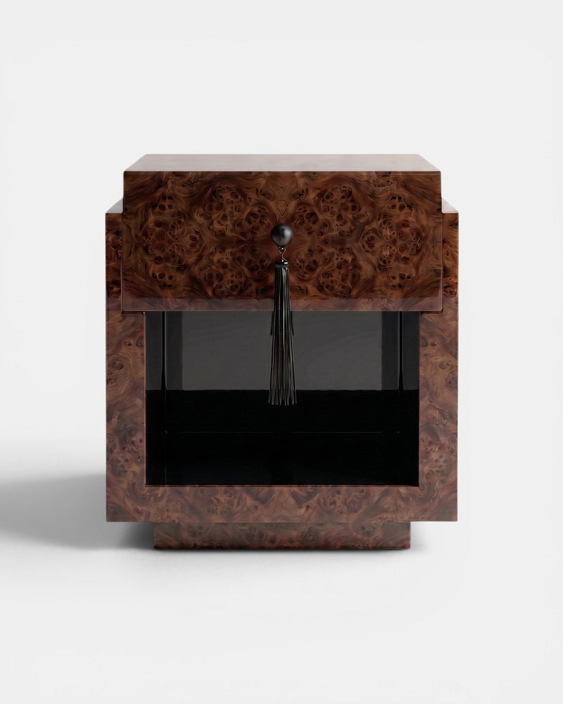 Leo Dark Burl Wood And Black by Marbera | The Oblist