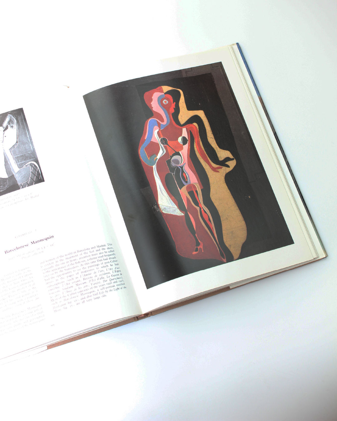 Dali Book — side angle showing colorful artwork on open pages