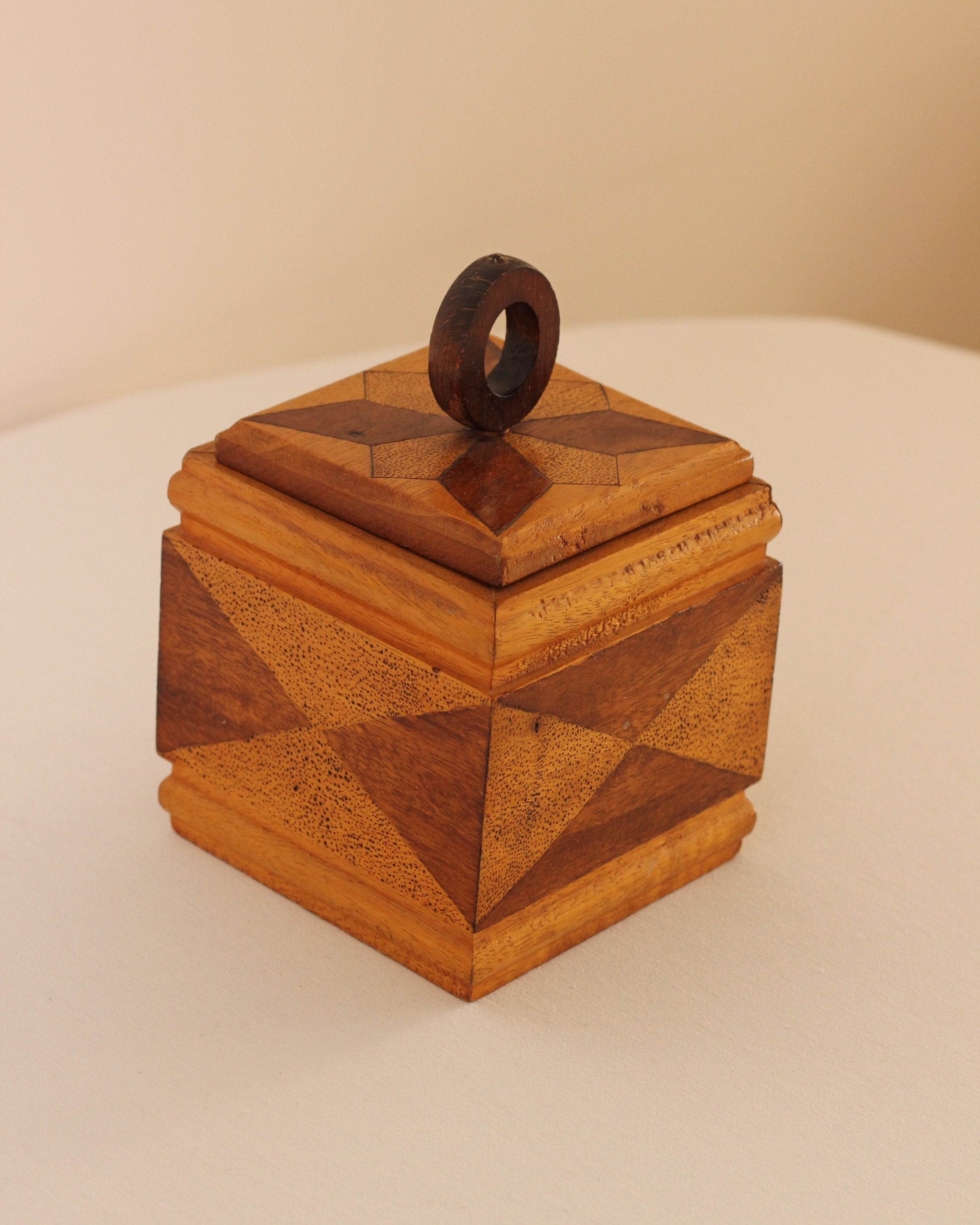 Wood Jewelry Case — side angle