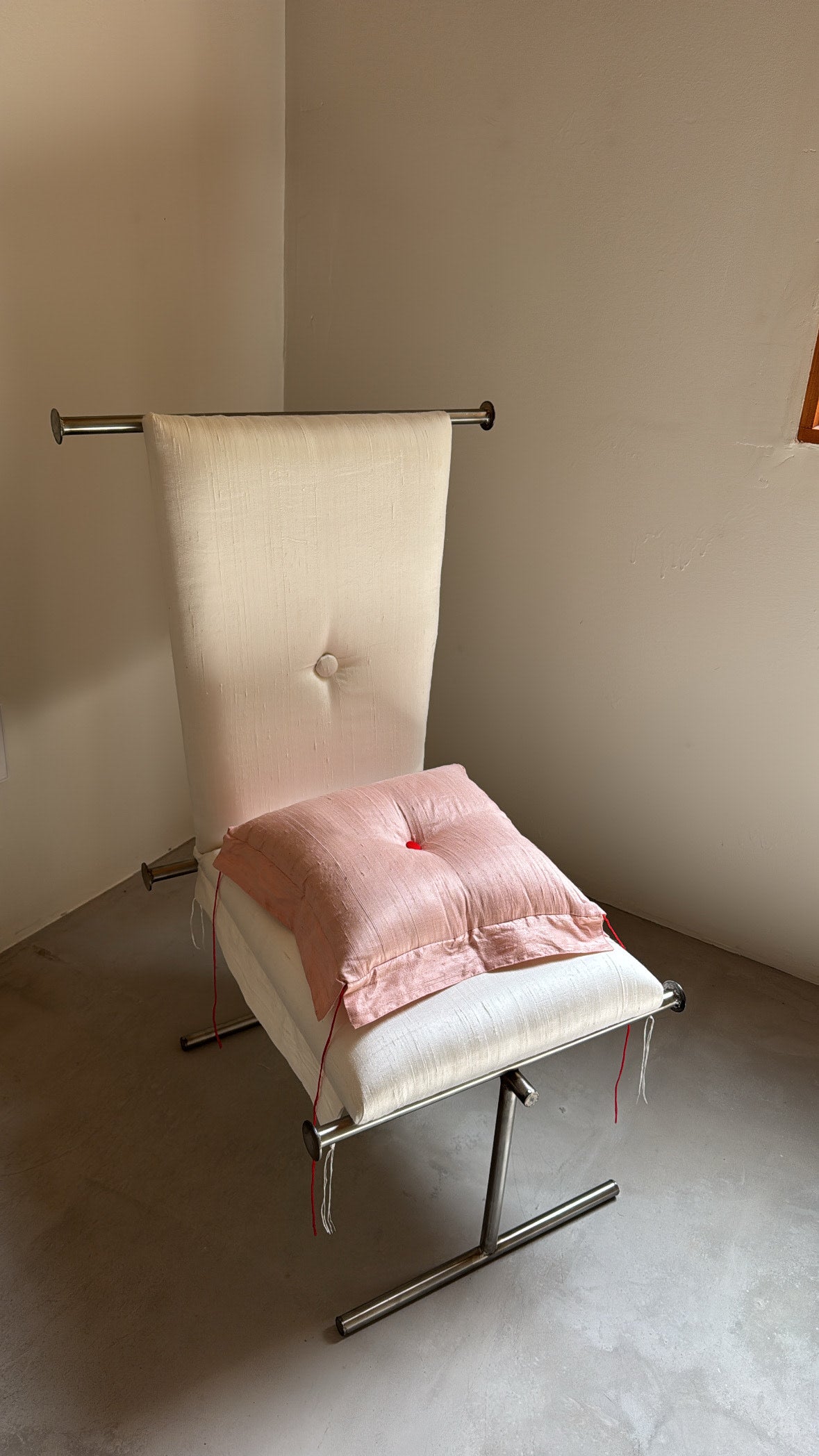 RAINI SILK PILLOW — side angle