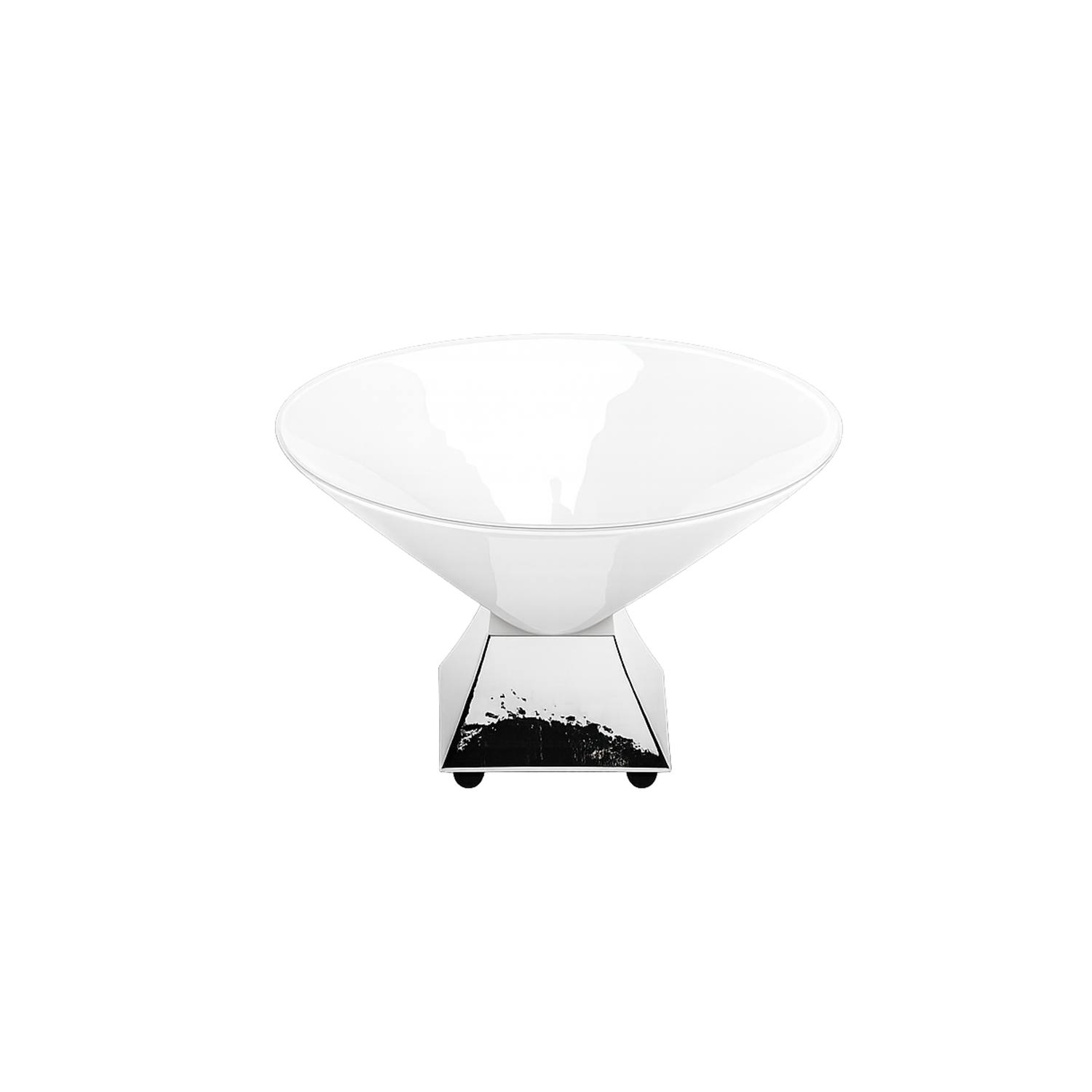 Silver Plated Centerpiece — angled view on white background