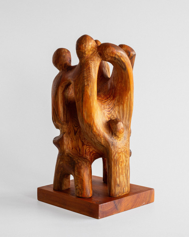 Large Wooden Sculpture by Jean-Maurice Steiner, 2007 by Spigel | The Oblist — handcrafted wood, warm tones