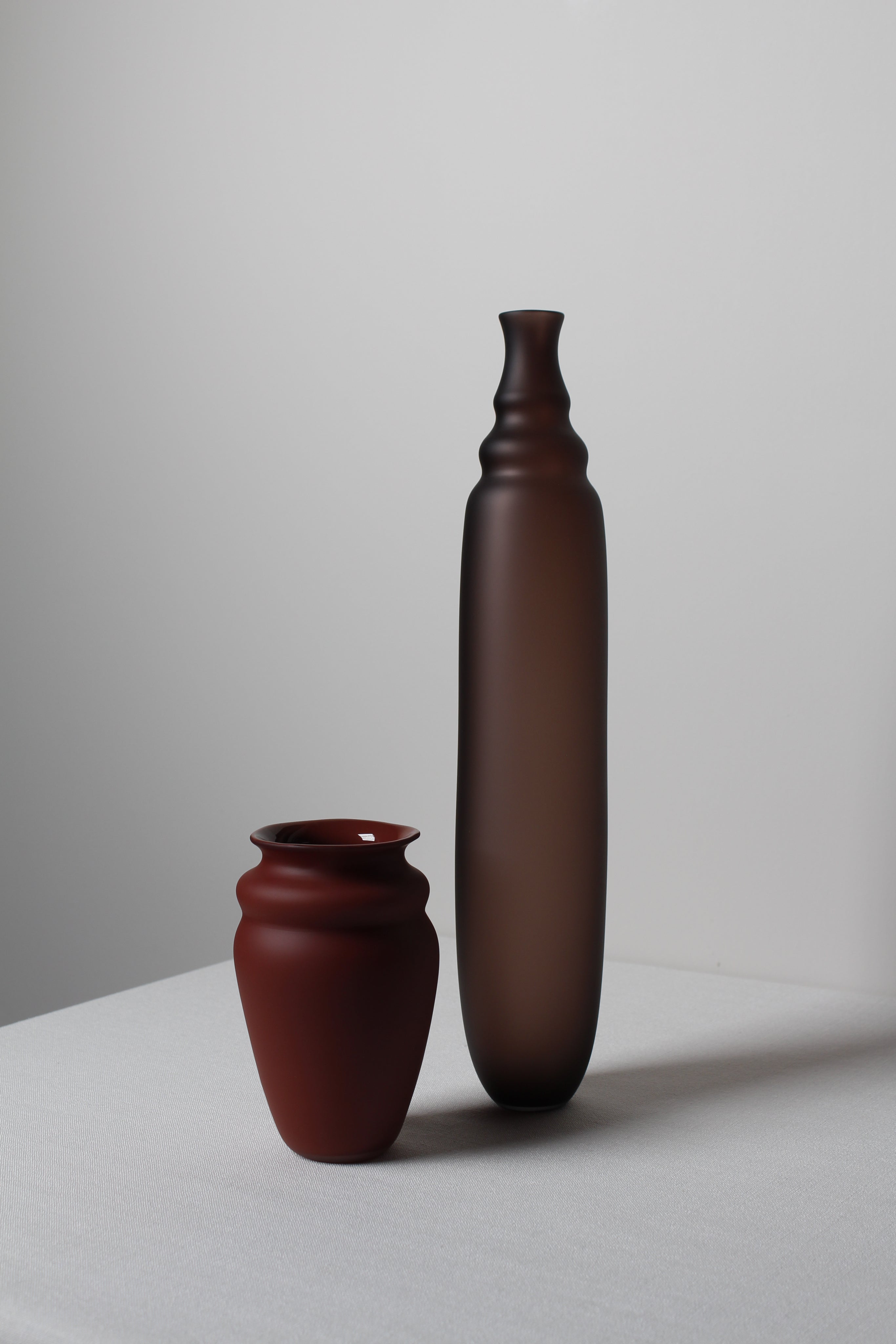 XLarge Vase in Eggplant — side angle