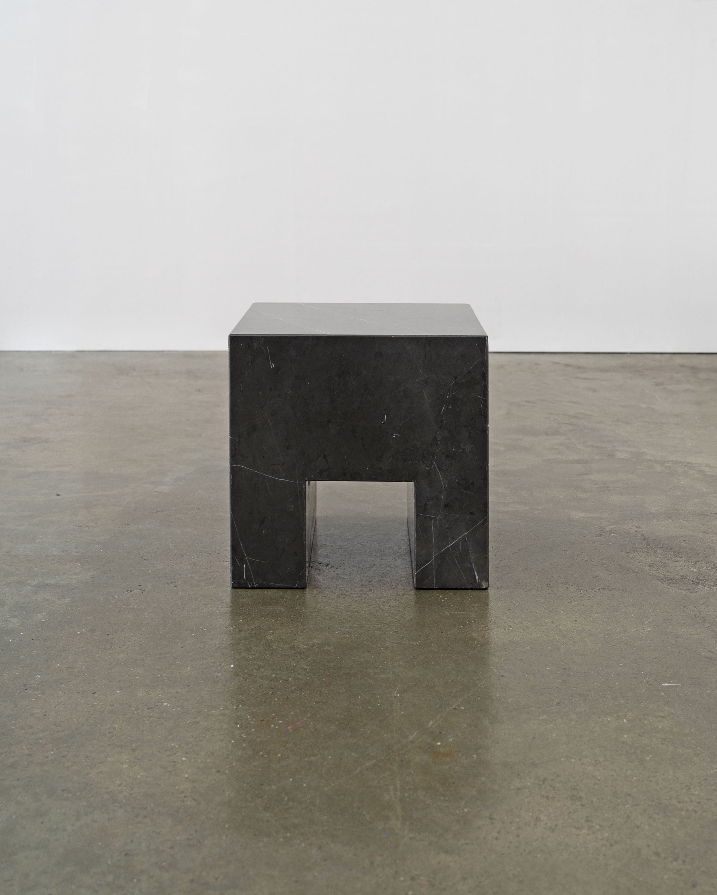 Postmodern Solid Marble Stool / Side Table