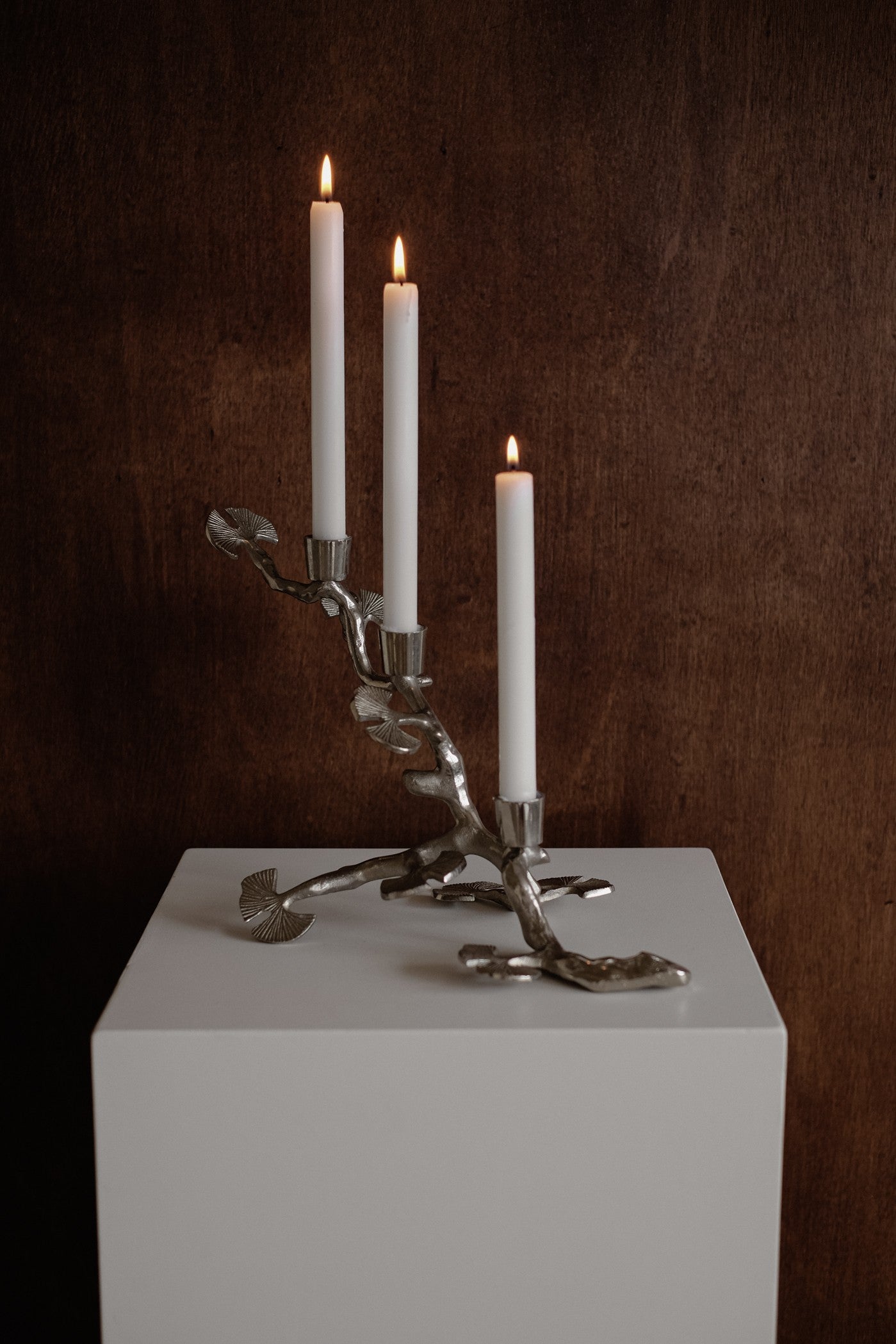 Sculptural Candle Holder  — side angle