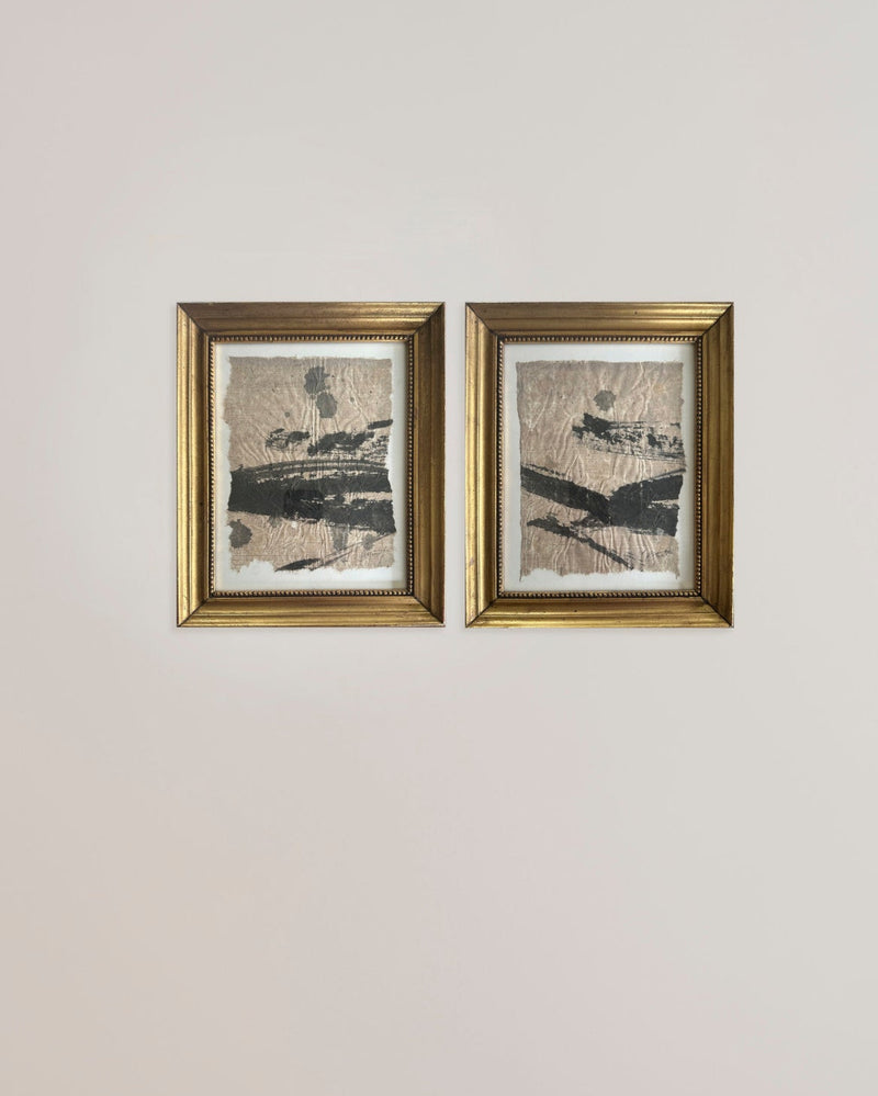 Set Leyenda Painting by Paula Piquet | The Oblist — framed black and gold artwork