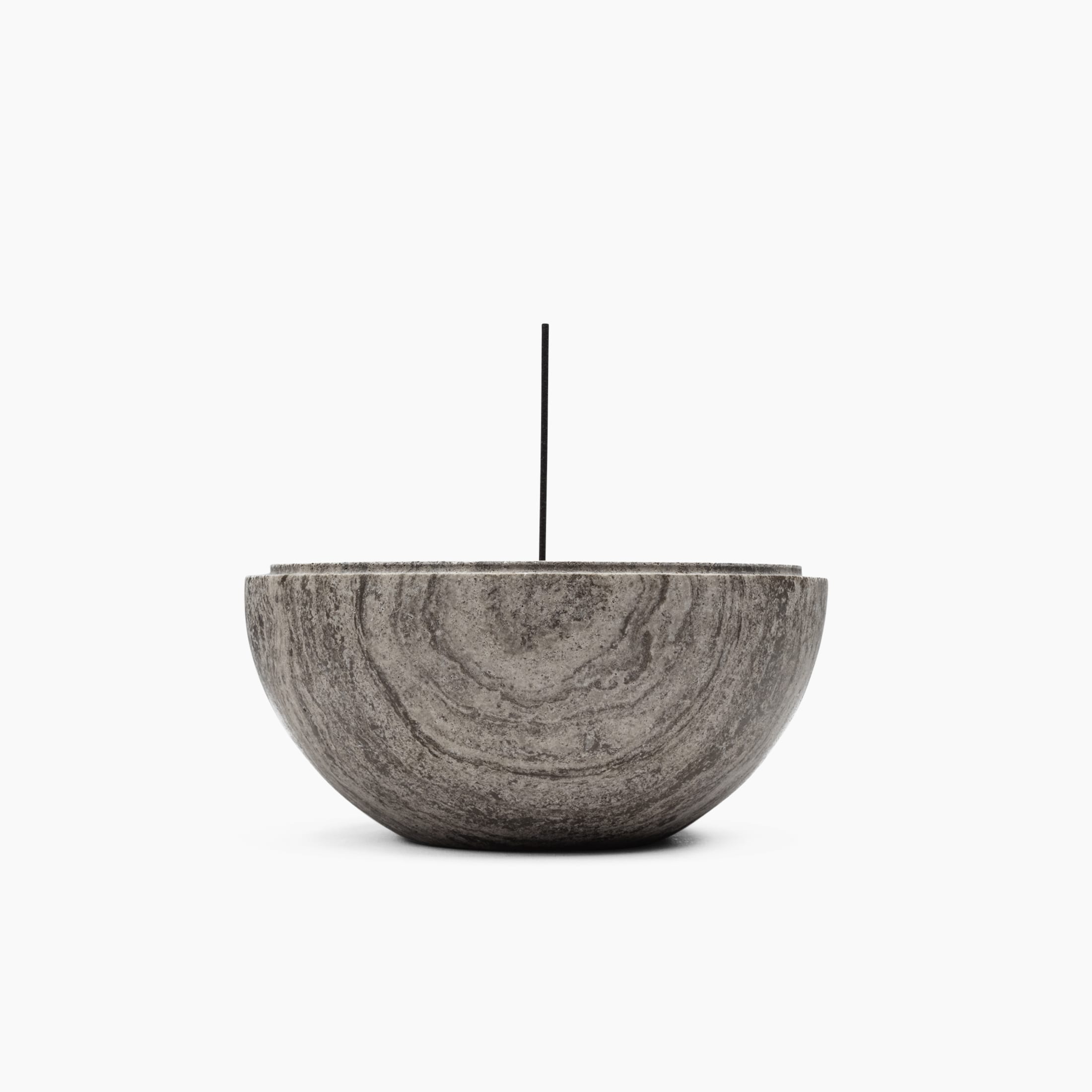 Incense Holder in Marble Stone — side angle