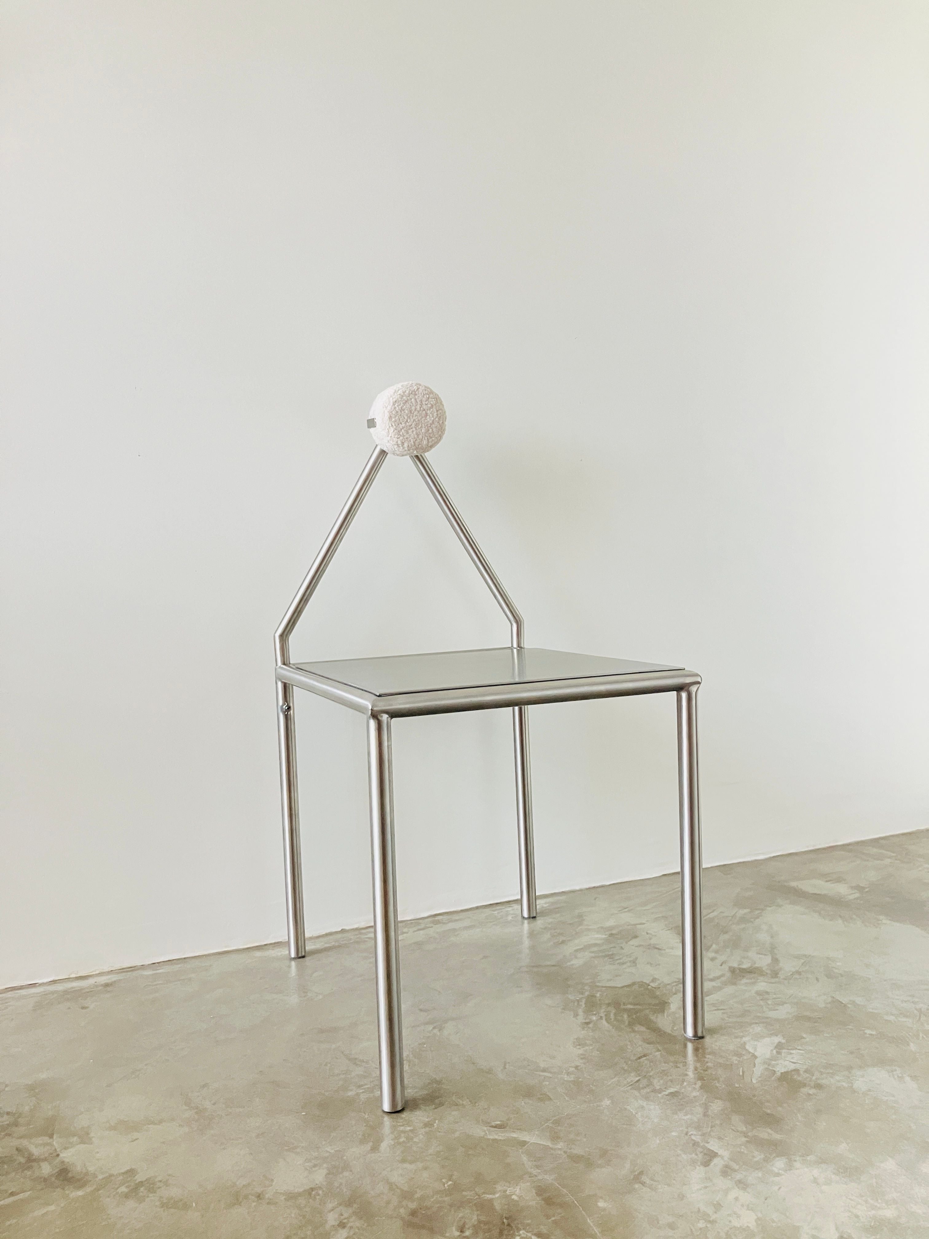'H01' Stainless Steel Chair — alternate view