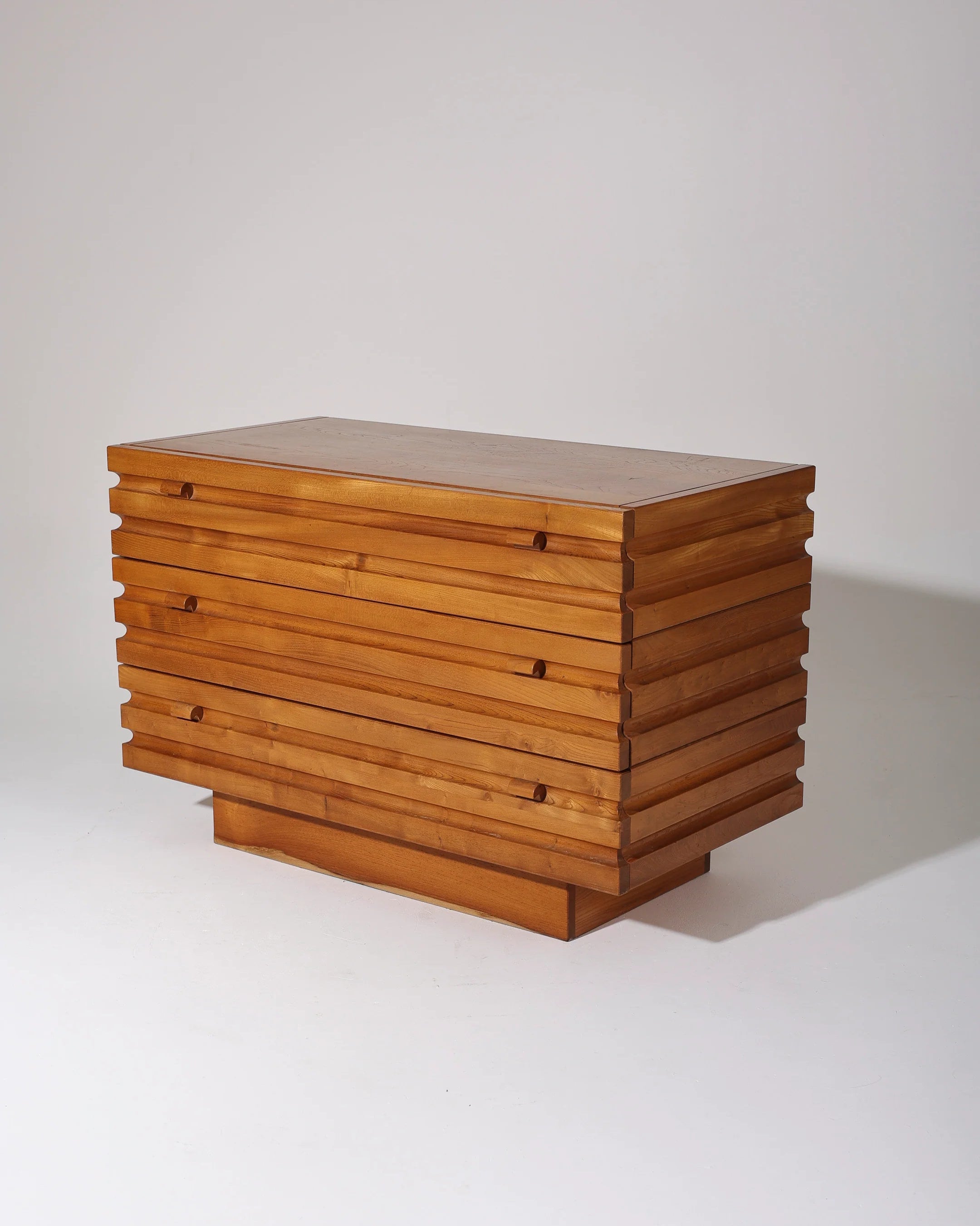 Maison Regain Cabinet in Elm Wood, 1970 France