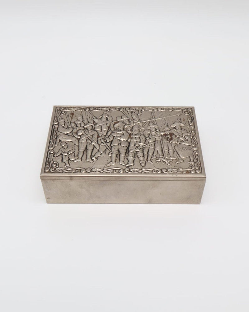 Mid-Century Silver-Plated 'The Night Watch' Box – Netherlands (1950-1960) by Forma Finds | The Oblist