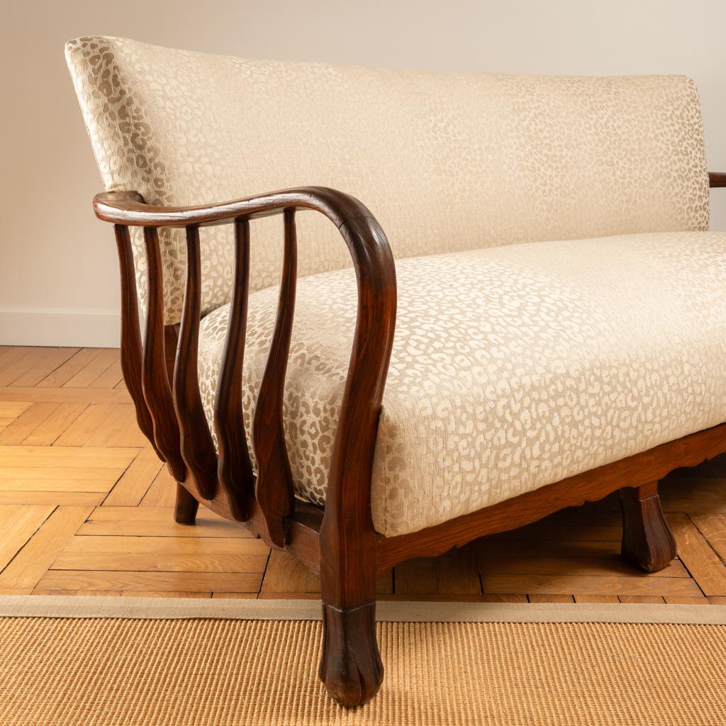 Valabrega Sofa - Italy 1940s — side angle