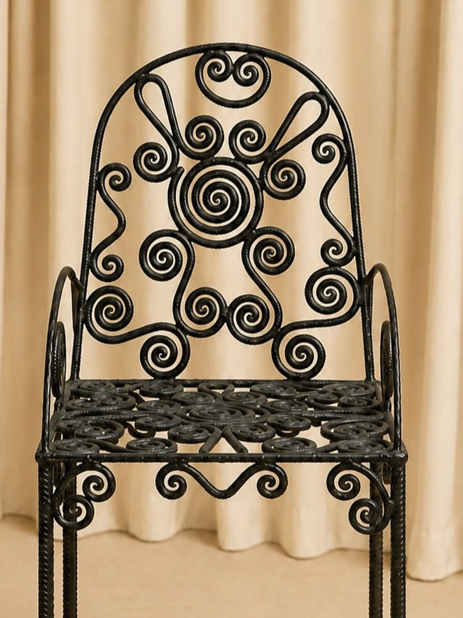 Wrought-iron Chair — side angle