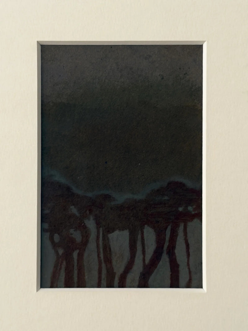 Tree Study #4 - Ellen Jakobsson — close-up of dark watercolor details