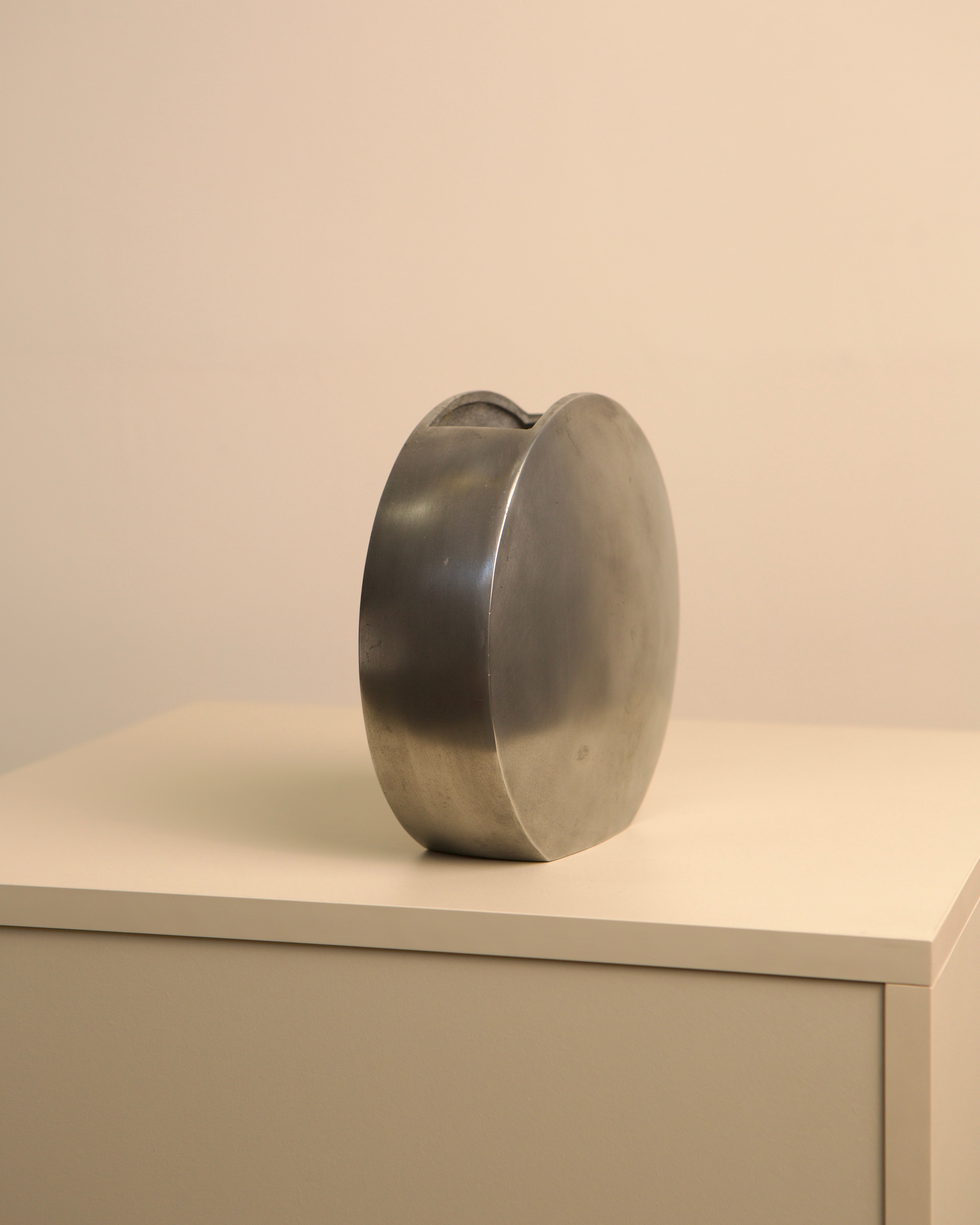 Italian Cast Aluminum Vase  80's