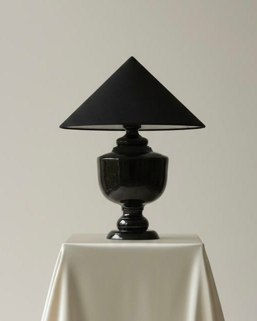 ENCRE NOIRE CERAMIC LAMP by Gazar Studio | The Oblist
