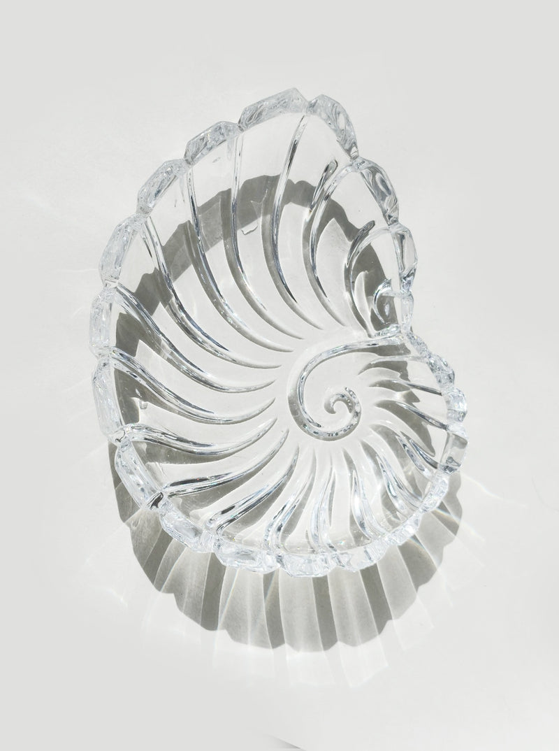 Crystal Shell Vide Poche by Les Objoies | The Oblist — clear glass, artisan design