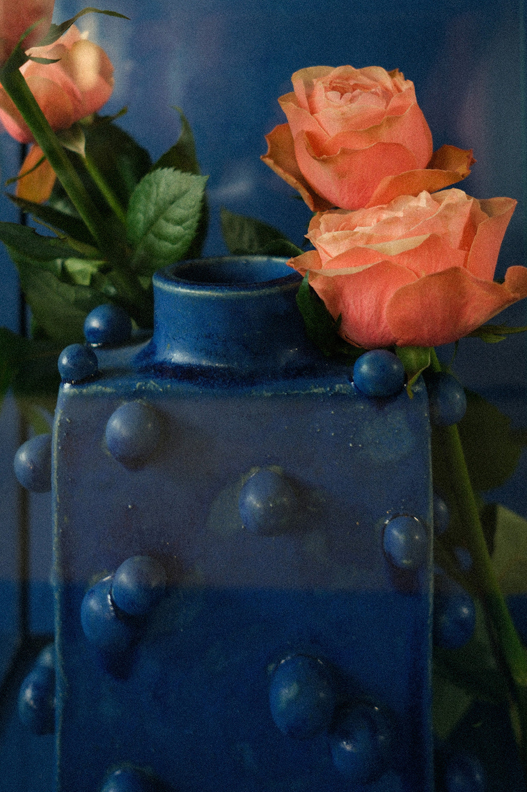 Ceramic Vase Sphères - Small azurite — detail view