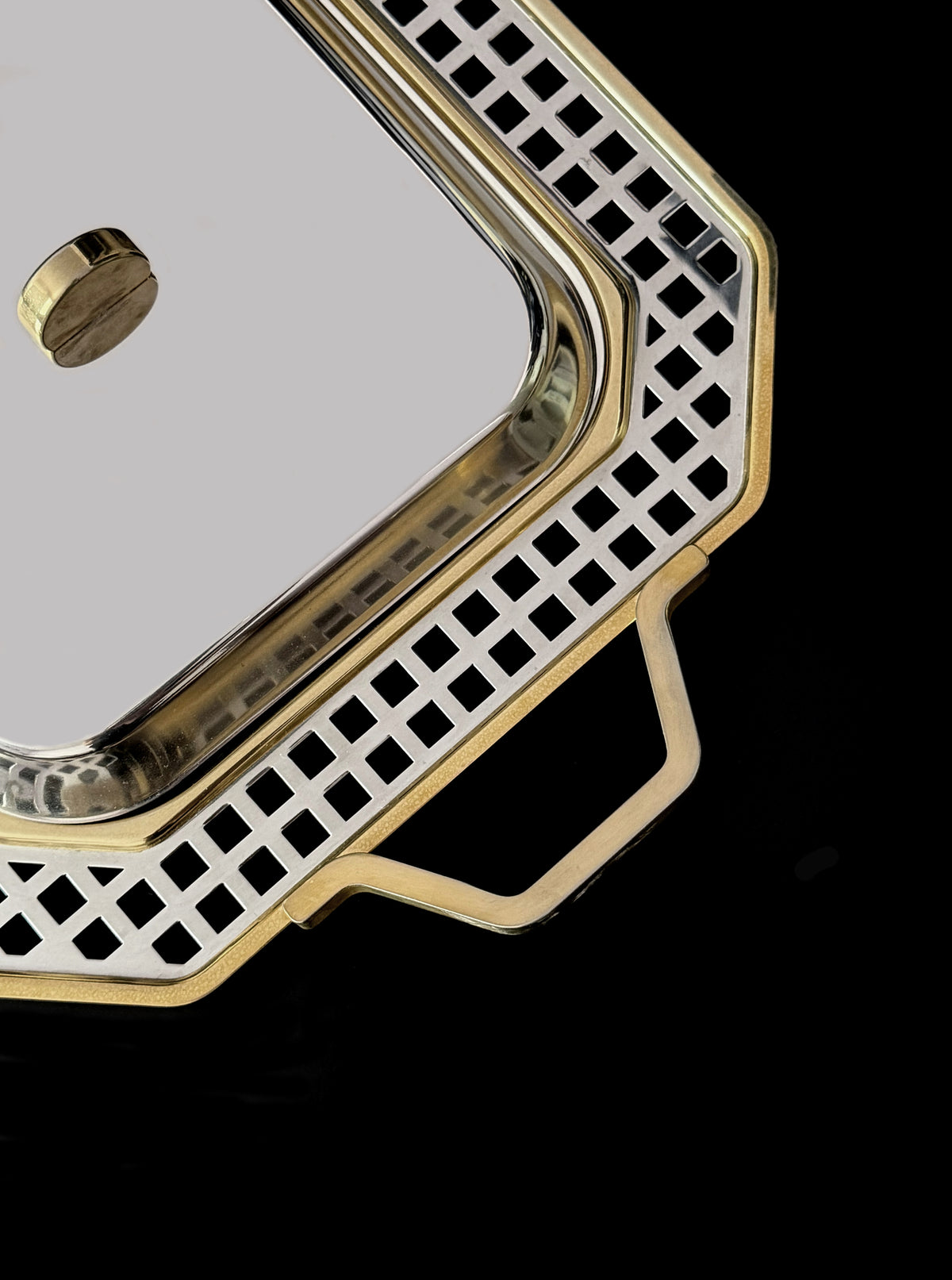 Vintage Dinner Plates in Steel — detail view