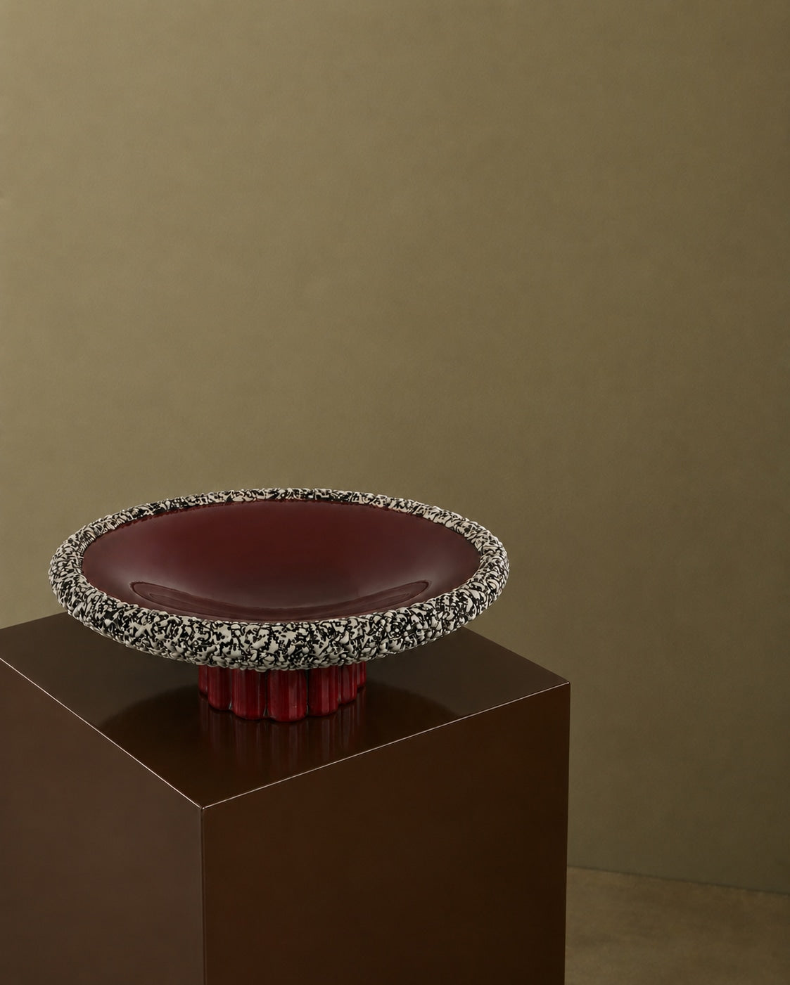 Art deco plate by Paul Millet Manufacture de Sevres — lifestyle setting