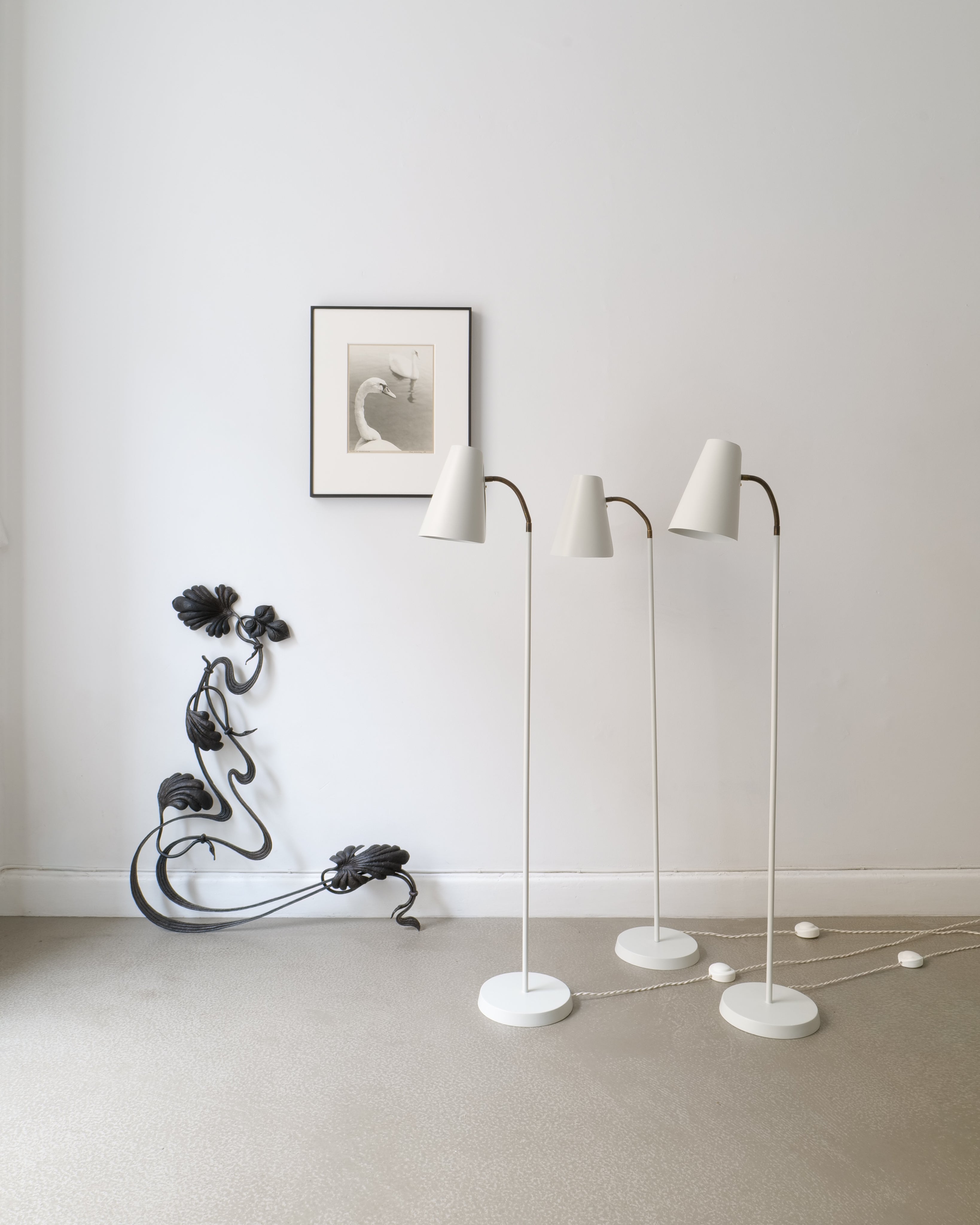Harald Notini Böhlmarks Model 225 Floor Lamp 1940s — additional view