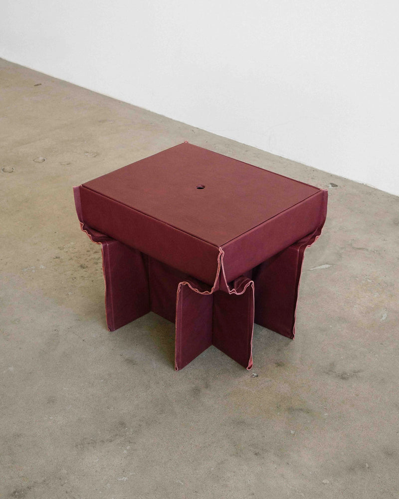 FINN Leather Side Table by Séjour Studio — detail view