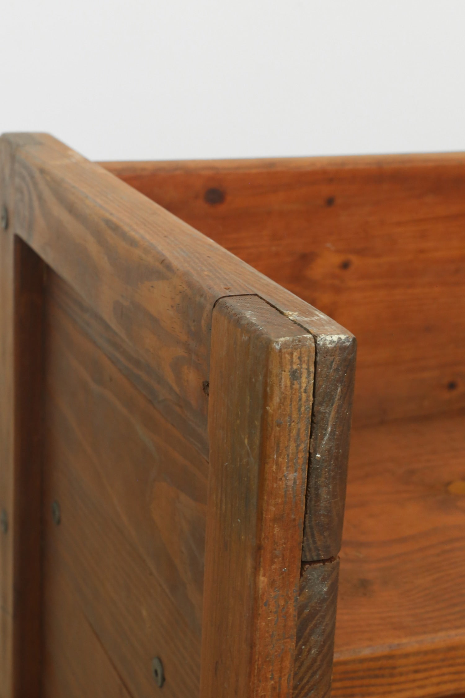 Primitive Pine Bench — in context