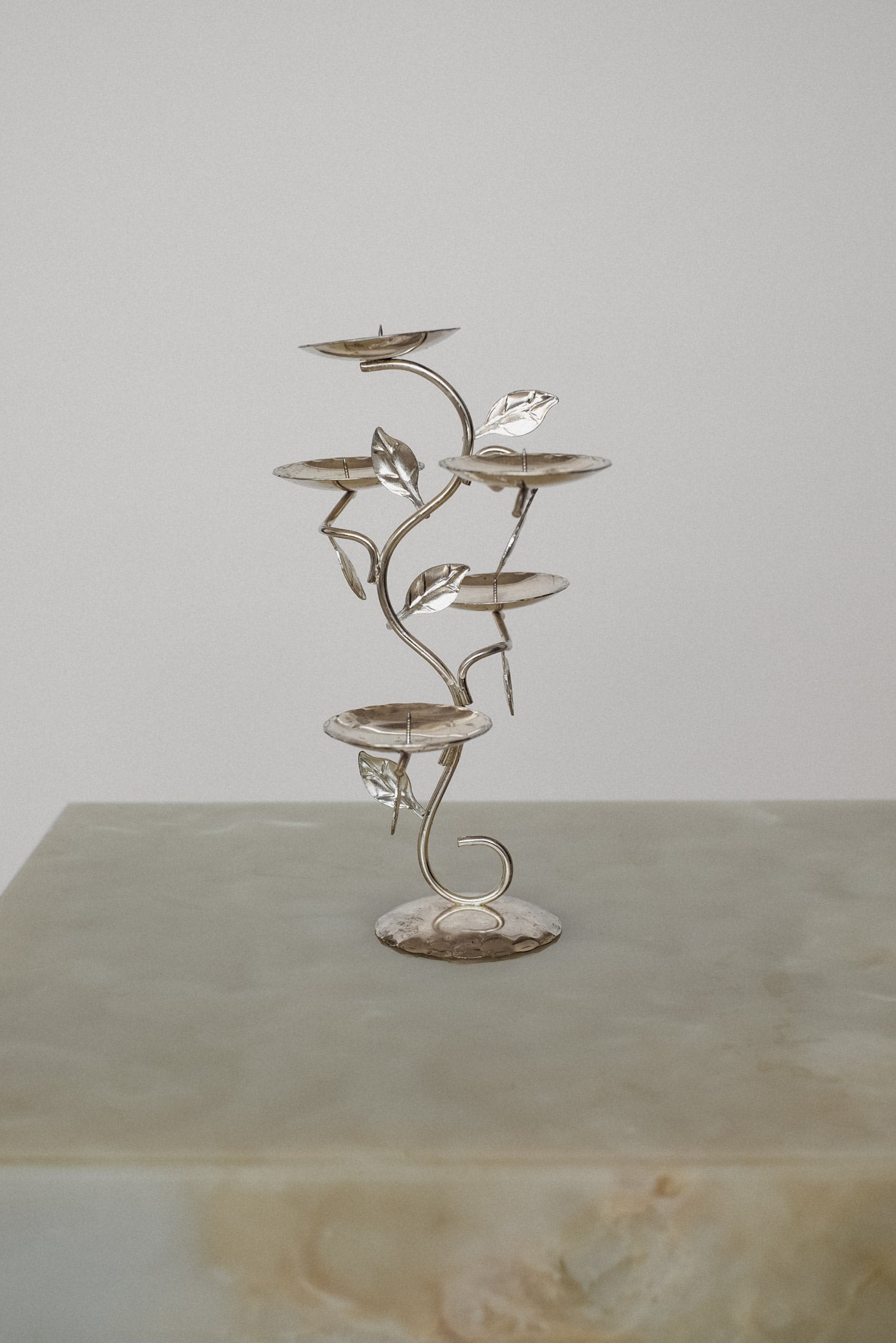 Elegant Blossom Candelabra — side angle