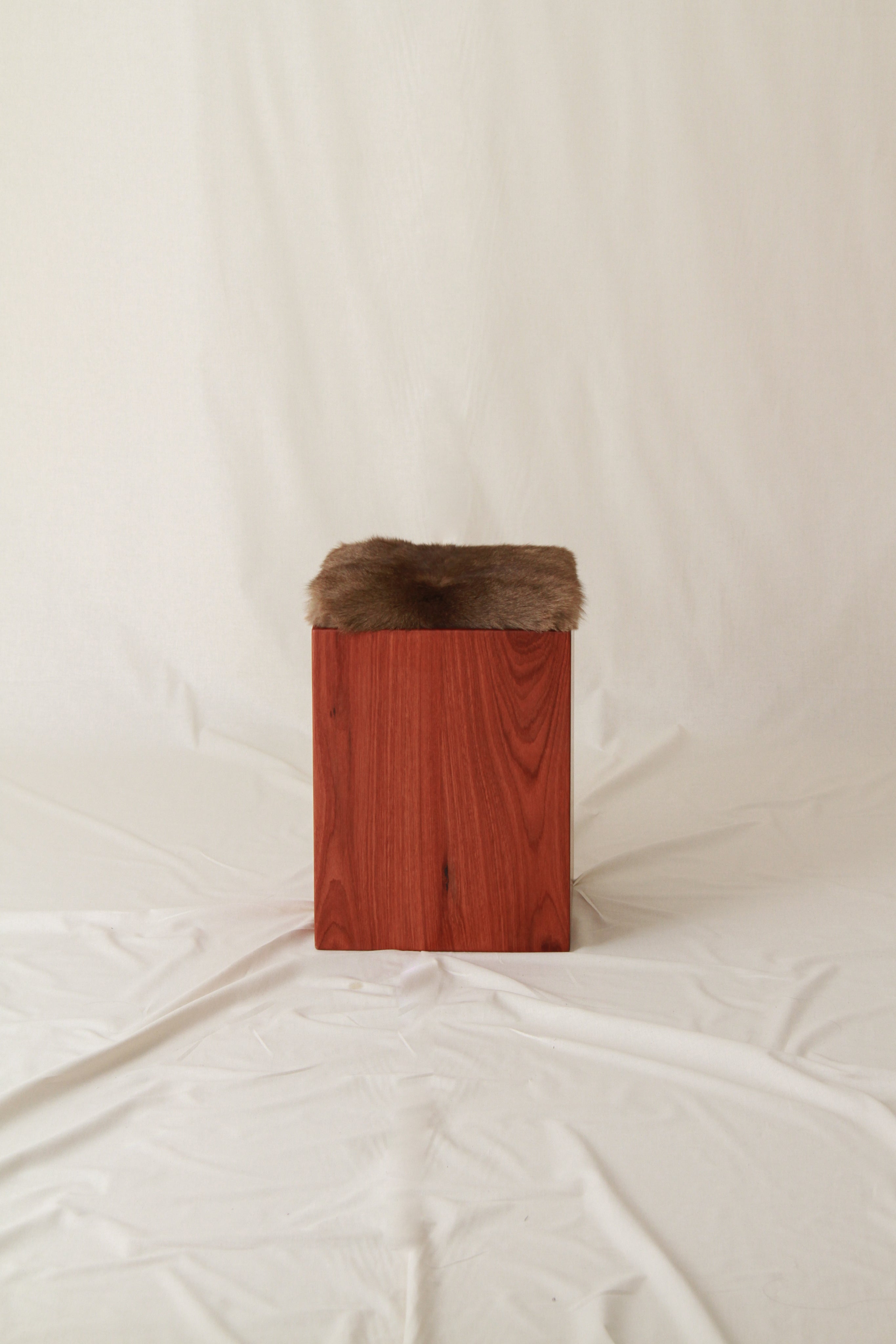 Square Stool — side angle