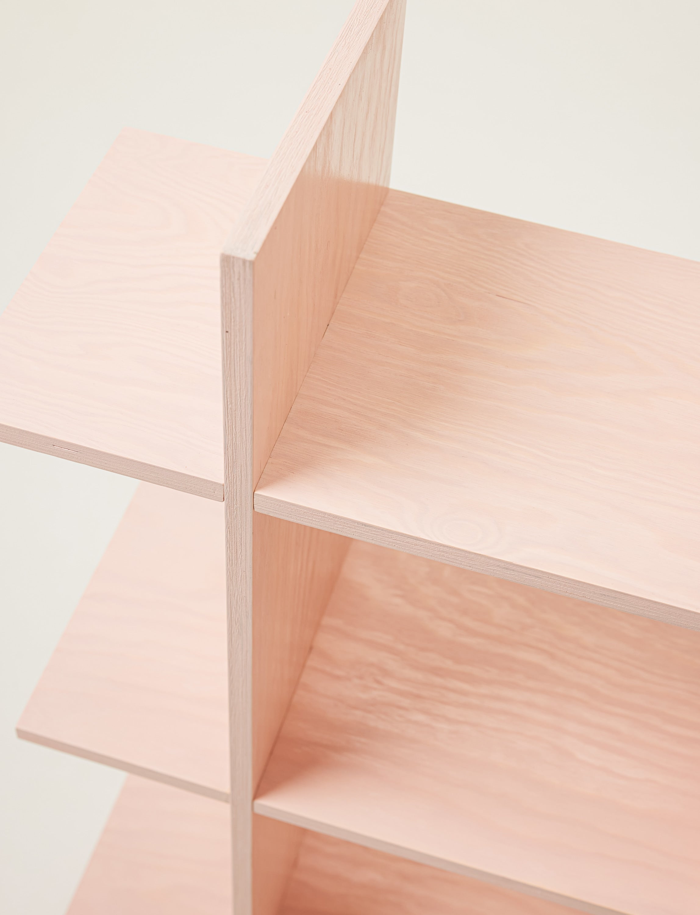 Pine Grid Shelf — close-up