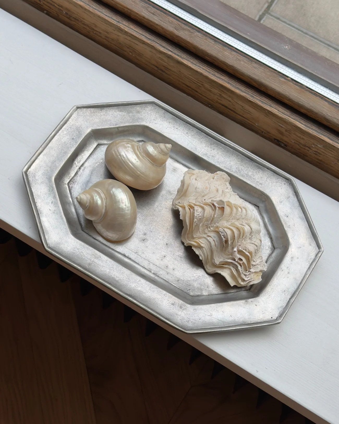 Octagonal Pewter Plate, Late 19th/Early 20th Century