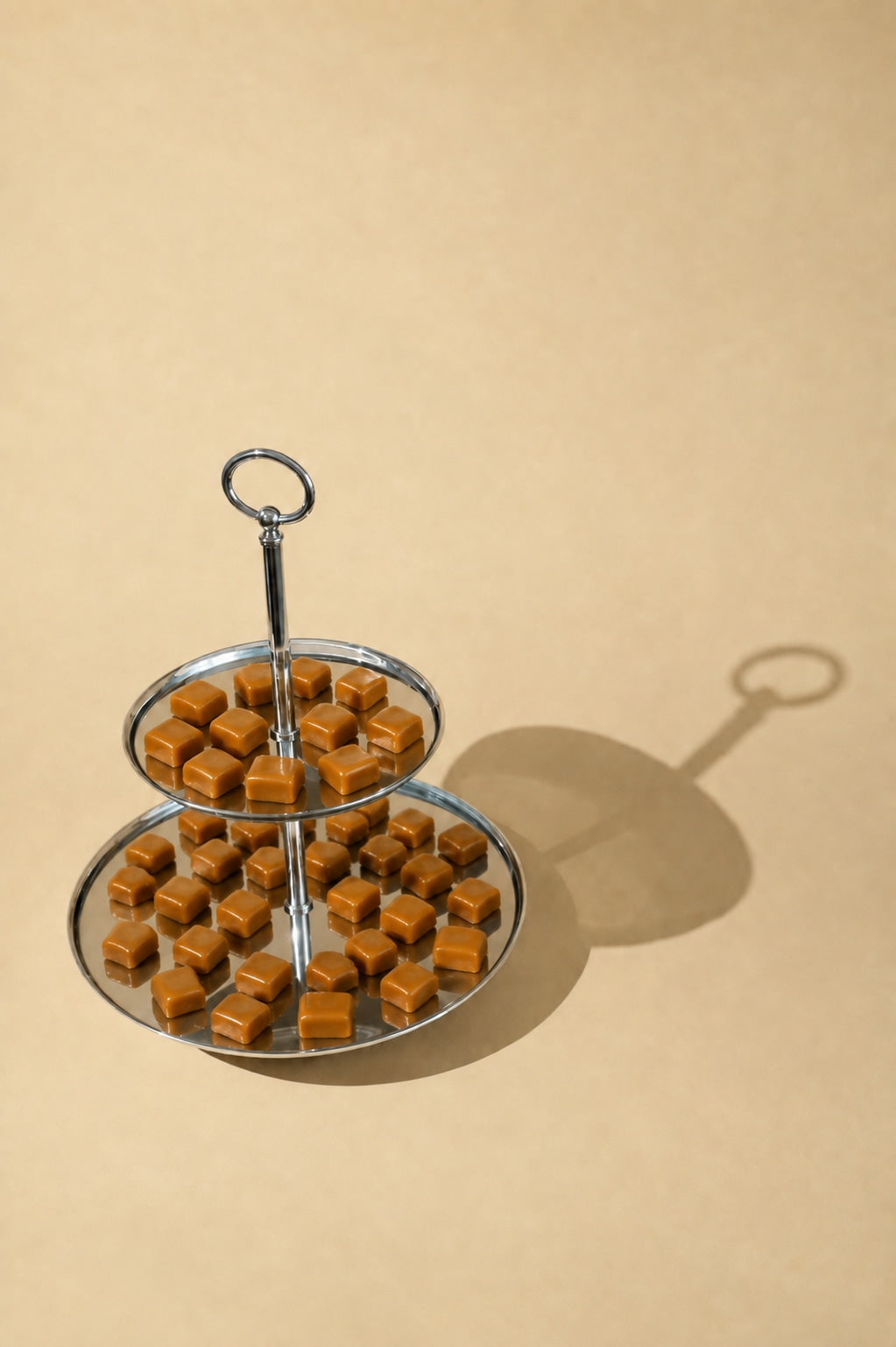 Ercuis Two-Tier Silver-Plated Serving Stand — lifestyle setting