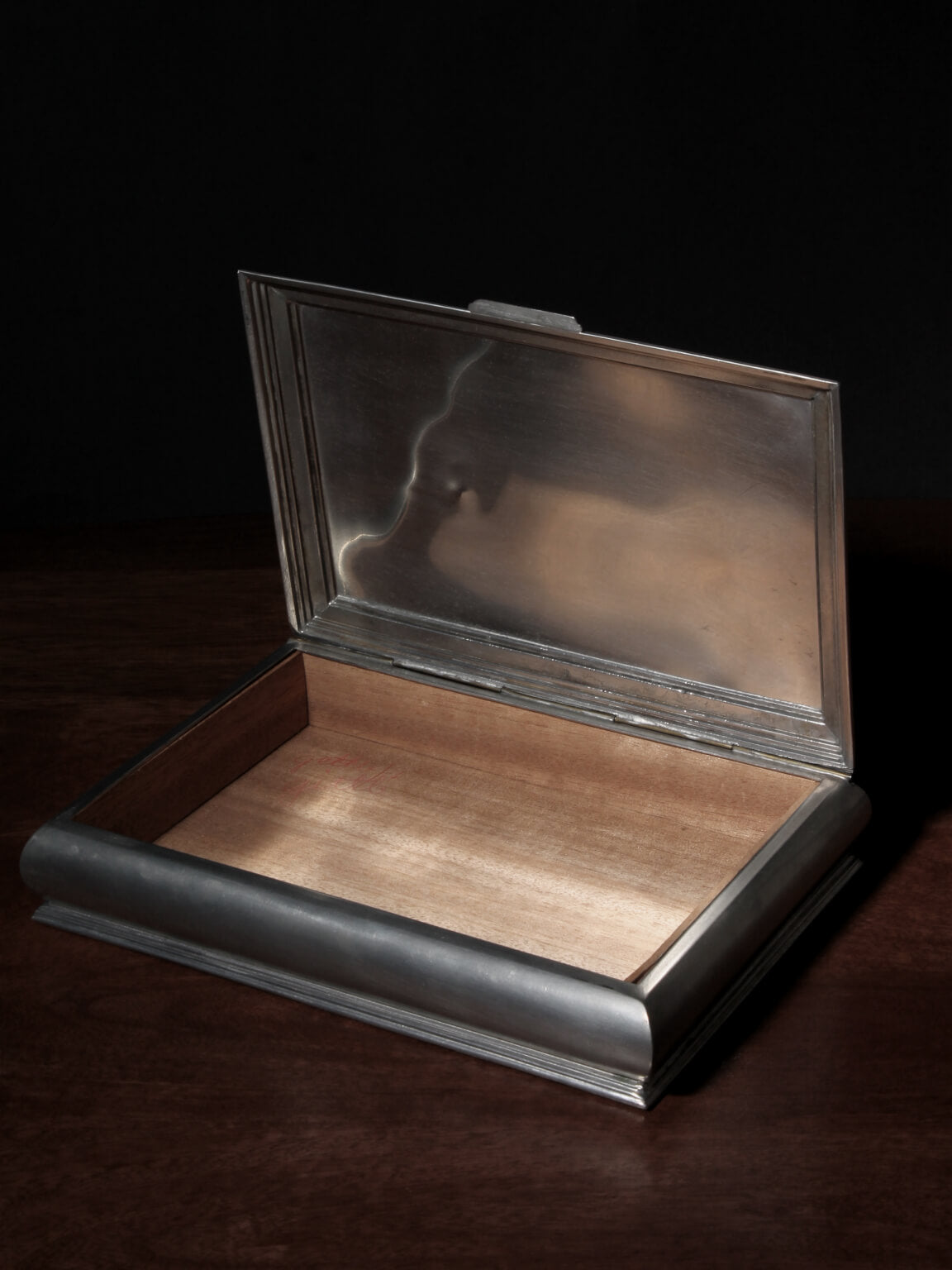 J.L. Hultman Art Deco Pewter Jewellery Casket, For Svenskt Tenn, 1930s — alternate view