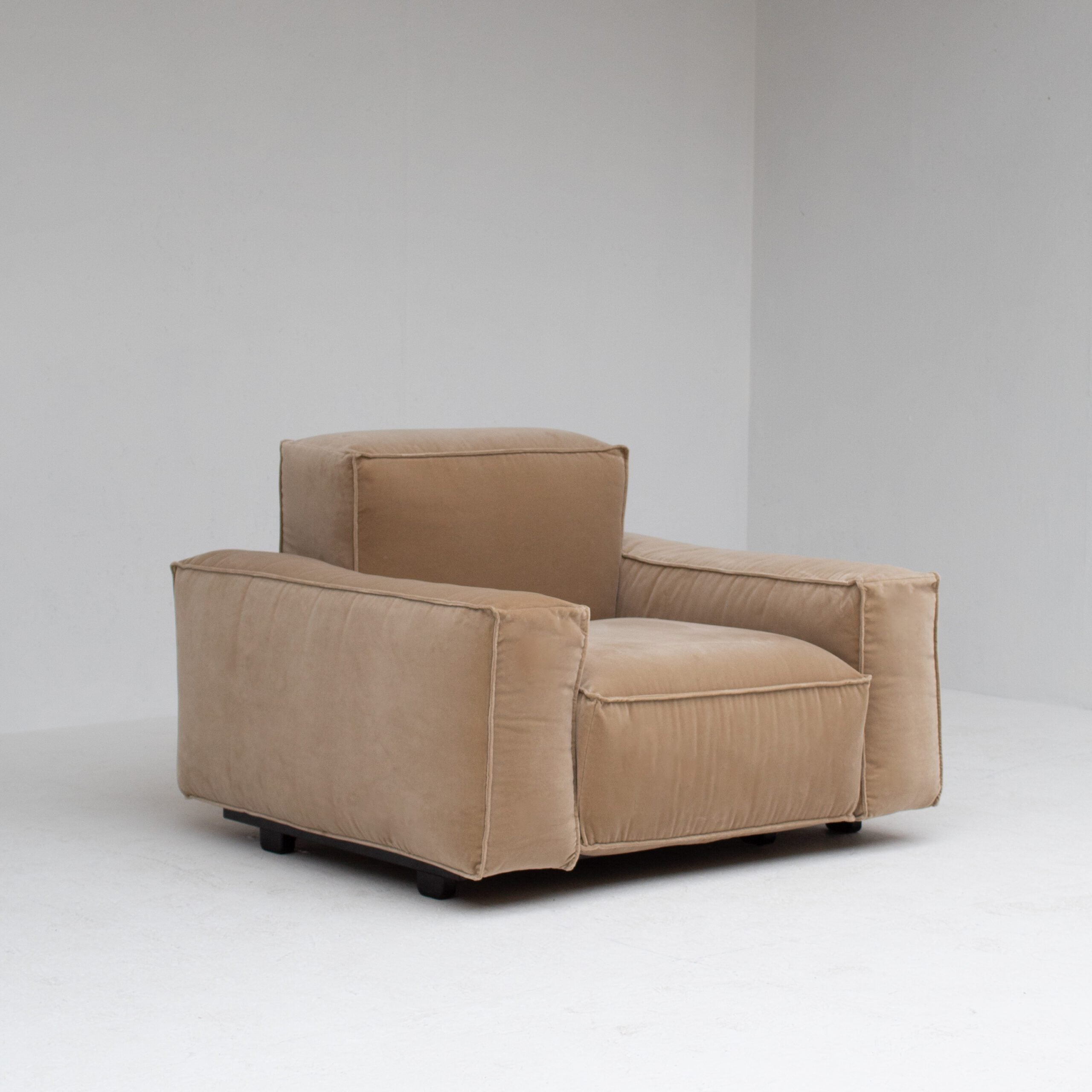 Marenco Marechiaro Modular Sofa Set for Arflex — angled view of beige fabric armchair