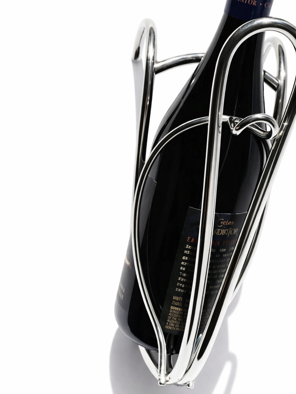 Art Déco Silver-Plated Bottle Holder — lifestyle setting