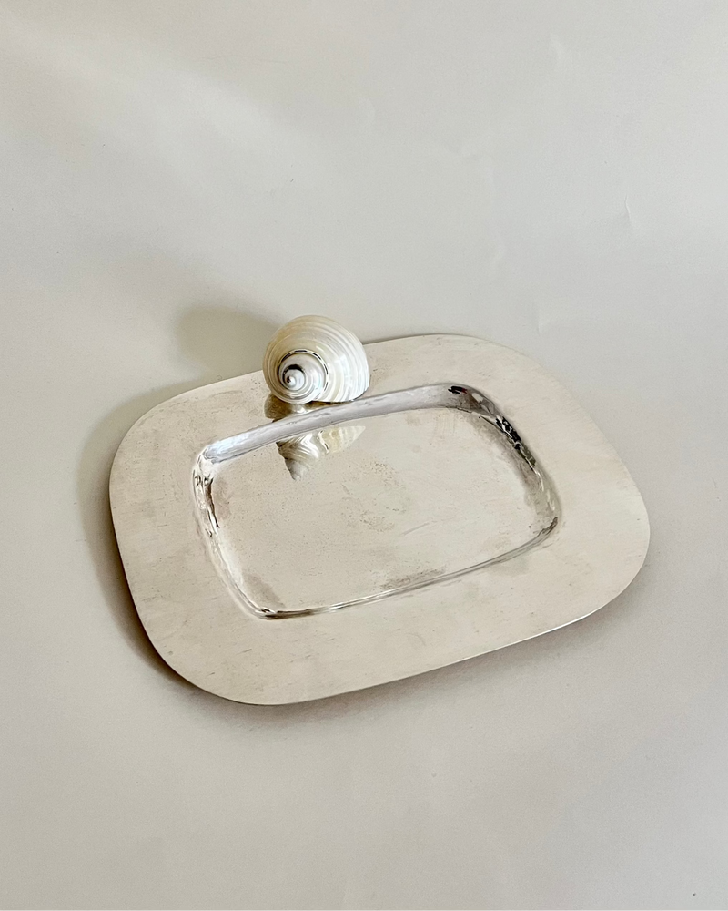 Butter Dish 925 Silver Plate by Tavares 1922 | The Oblist — silver plate, modern design