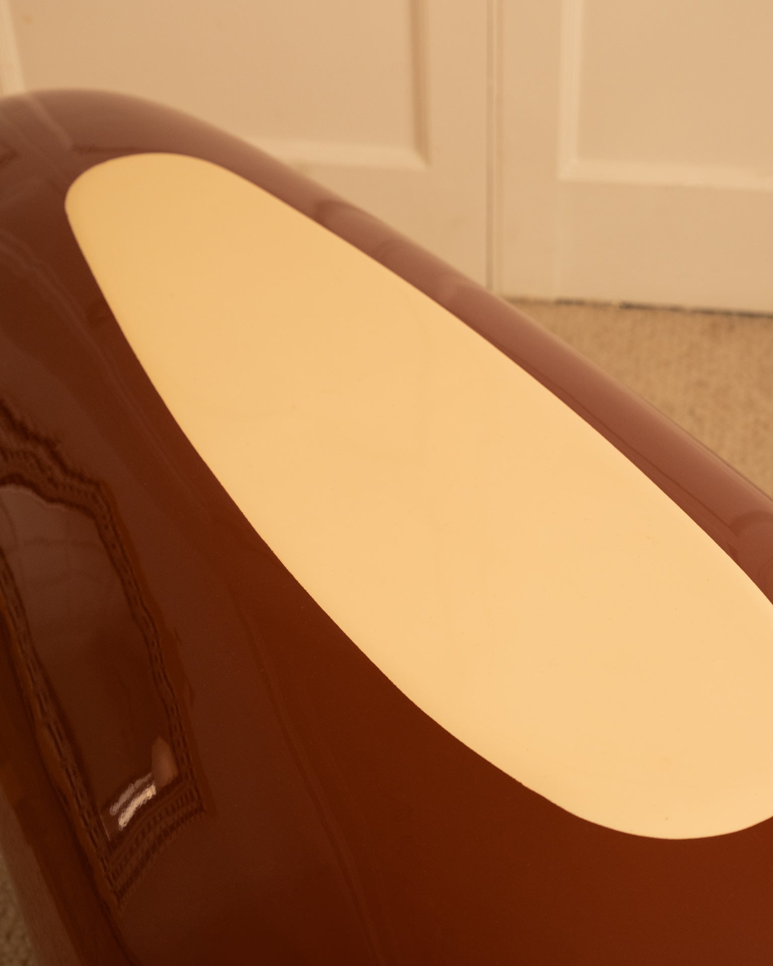 Lacquered Bench - 1970s — close-up