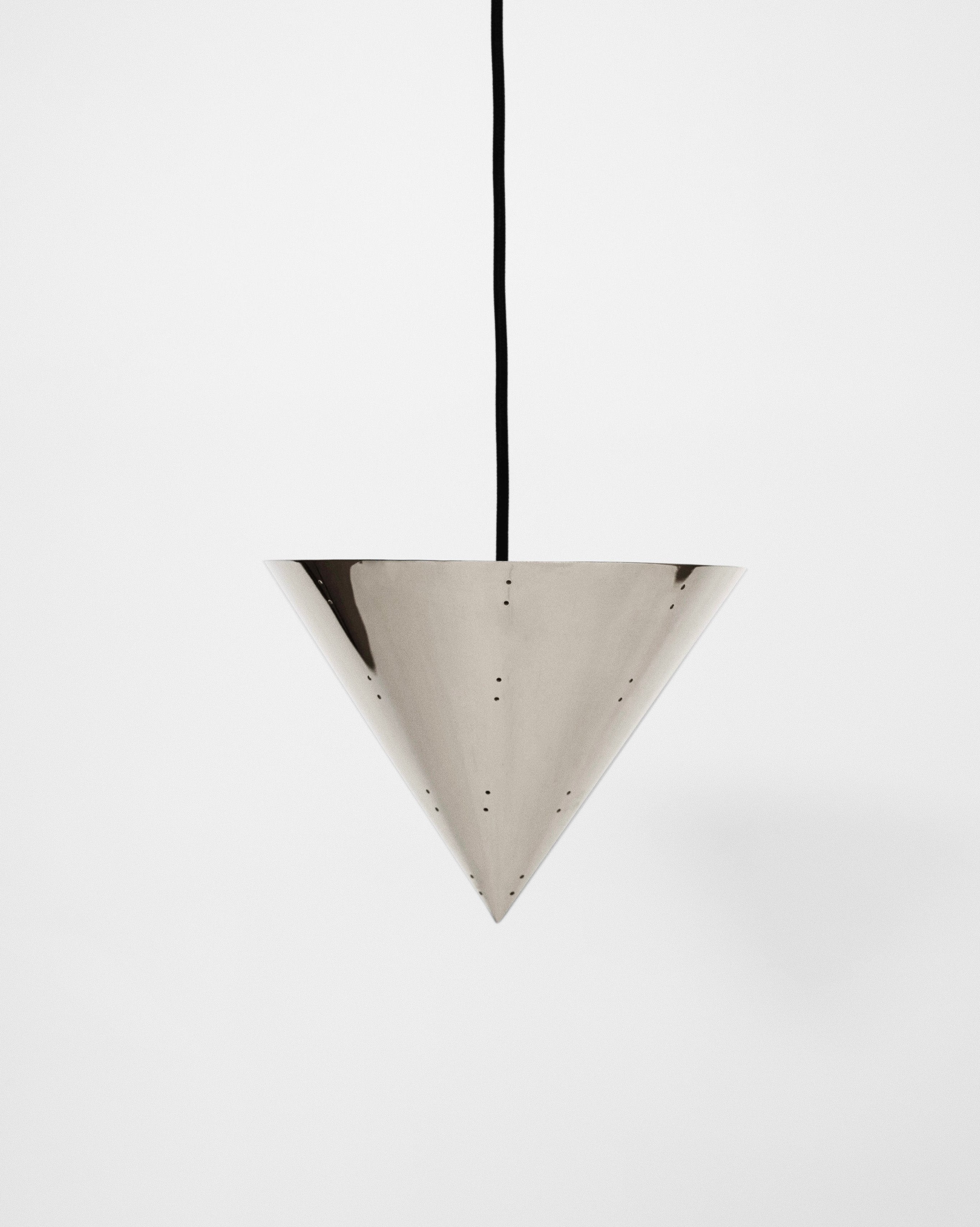 October Ceiling Lamp - Polished Steel by Hein Studio | The Oblist — polished steel material, modern design