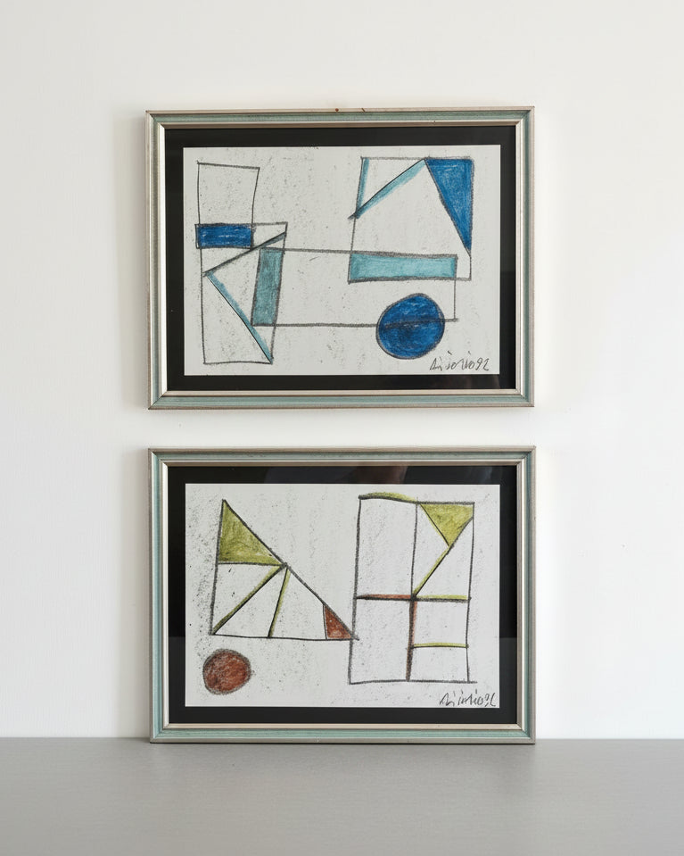 Pair of Spatial Compositions, Mario Di Iorio (1958–1999), Italy, 1992 by OBJECT AGENCY | The Oblist