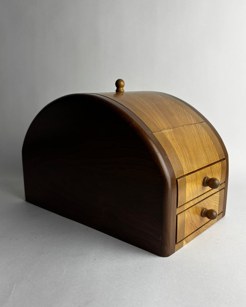Post Modern Studio Craft Wood Jewelry Case Signed by somewhere someplace shop | The Oblist