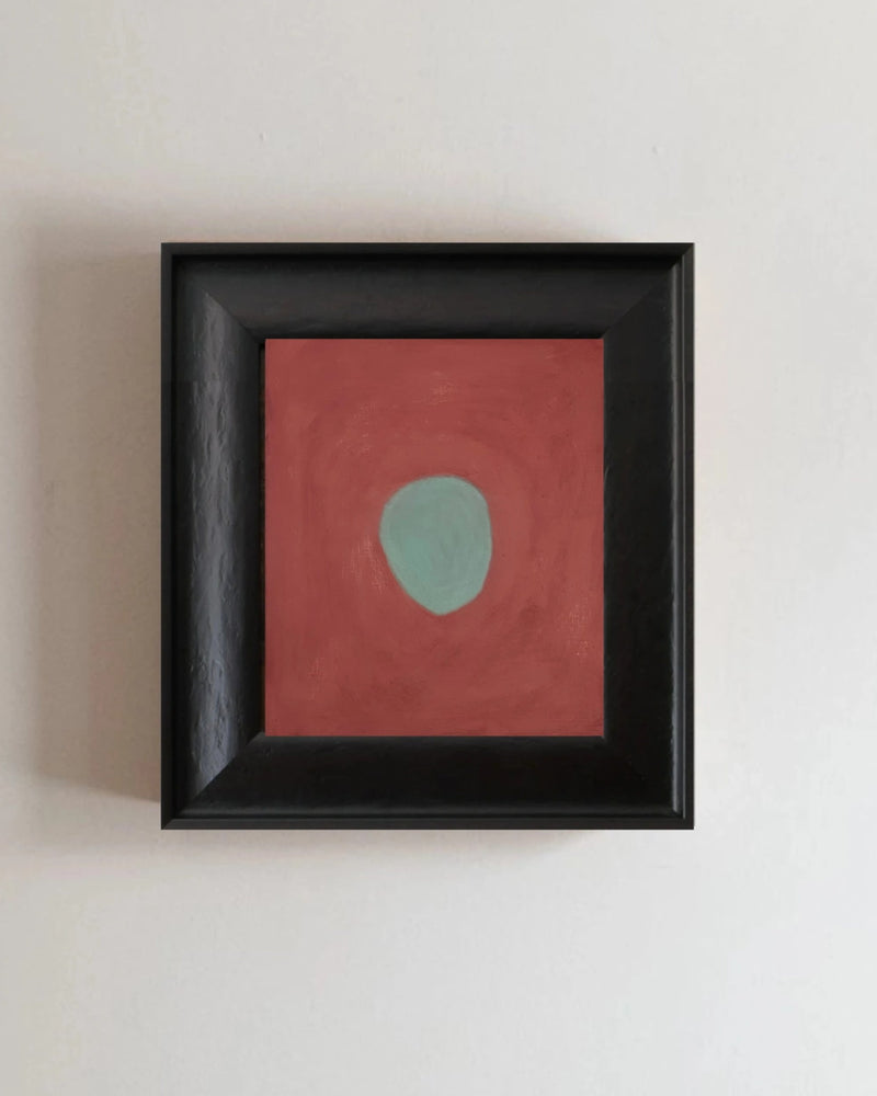 'Velvet/blossom' painting — detail view