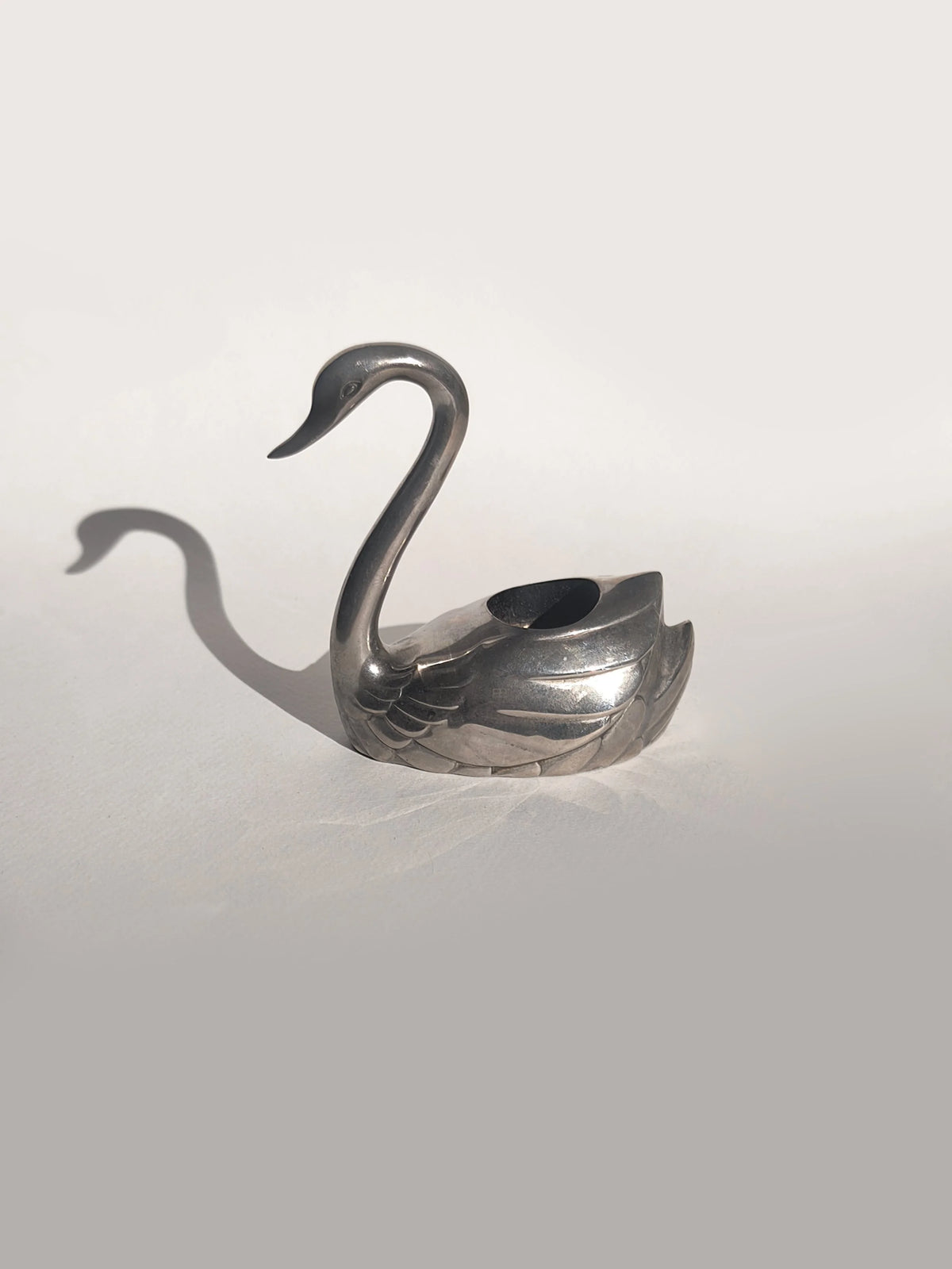 Swan Candle Holder — detail view